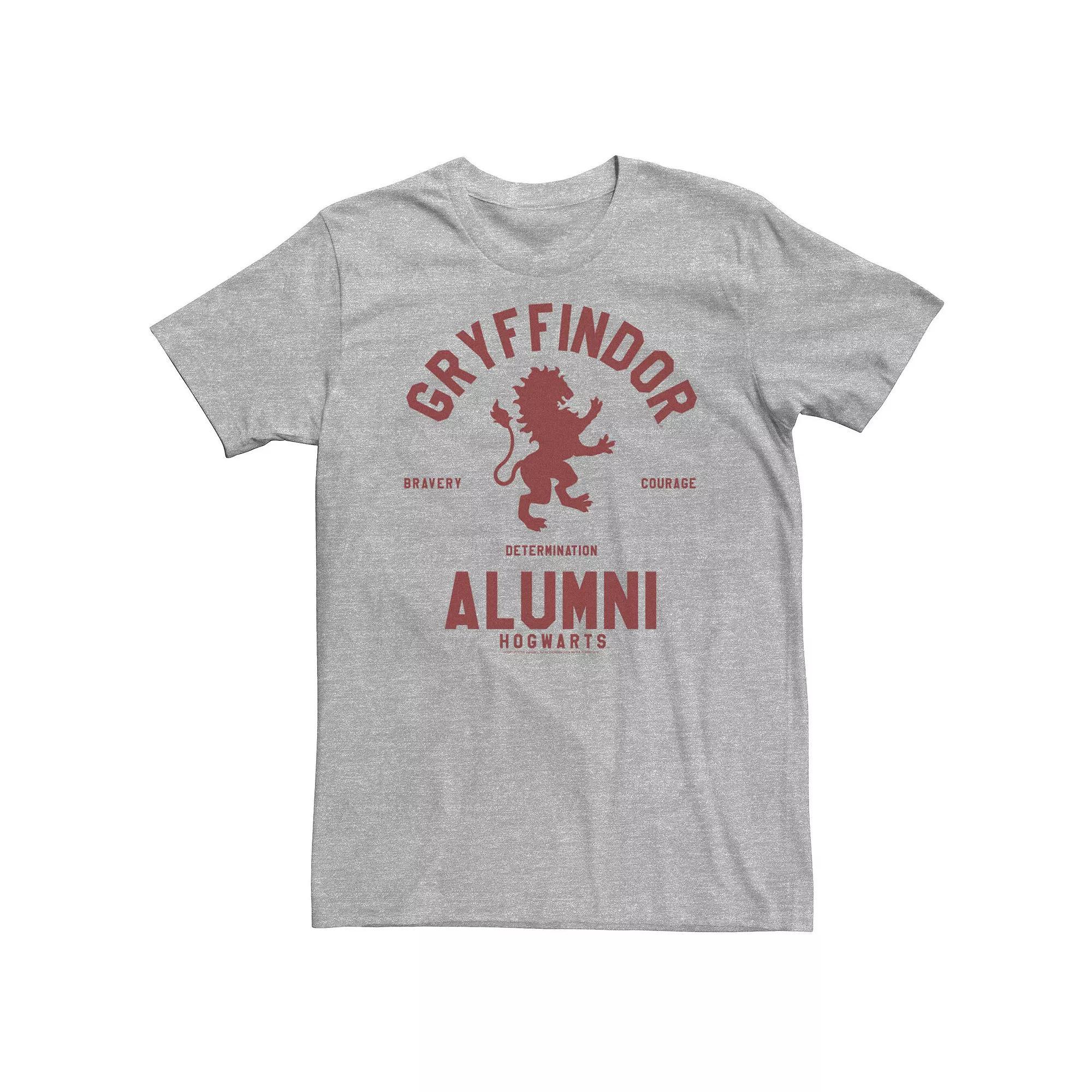 Big & Tall Harry Potter Gryffindor Alumni Tee, Men's, Size: Large Tall, Athletic Grey Product Image