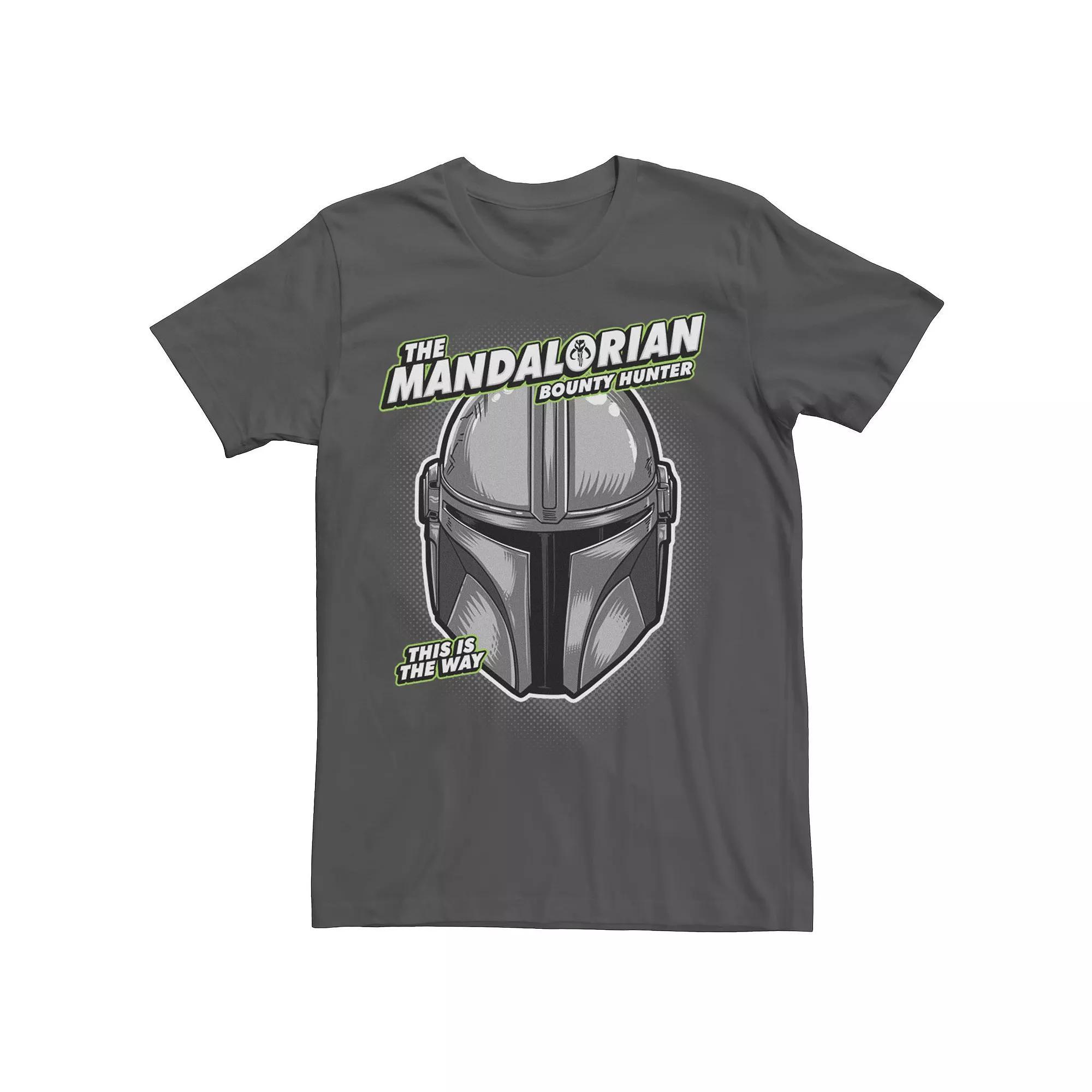 Men's Star Wars The Mandalorian Comic Bold Poster Tee, Size: Medium, Grey Product Image