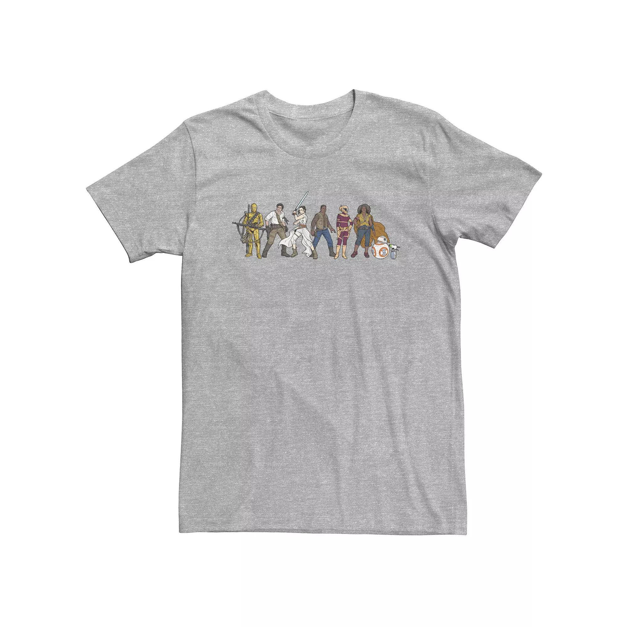 Disney's Mickey And Minnie The Magic Of The Holiday Christmas Men's Tee, Size: Large, Athletic Grey Product Image