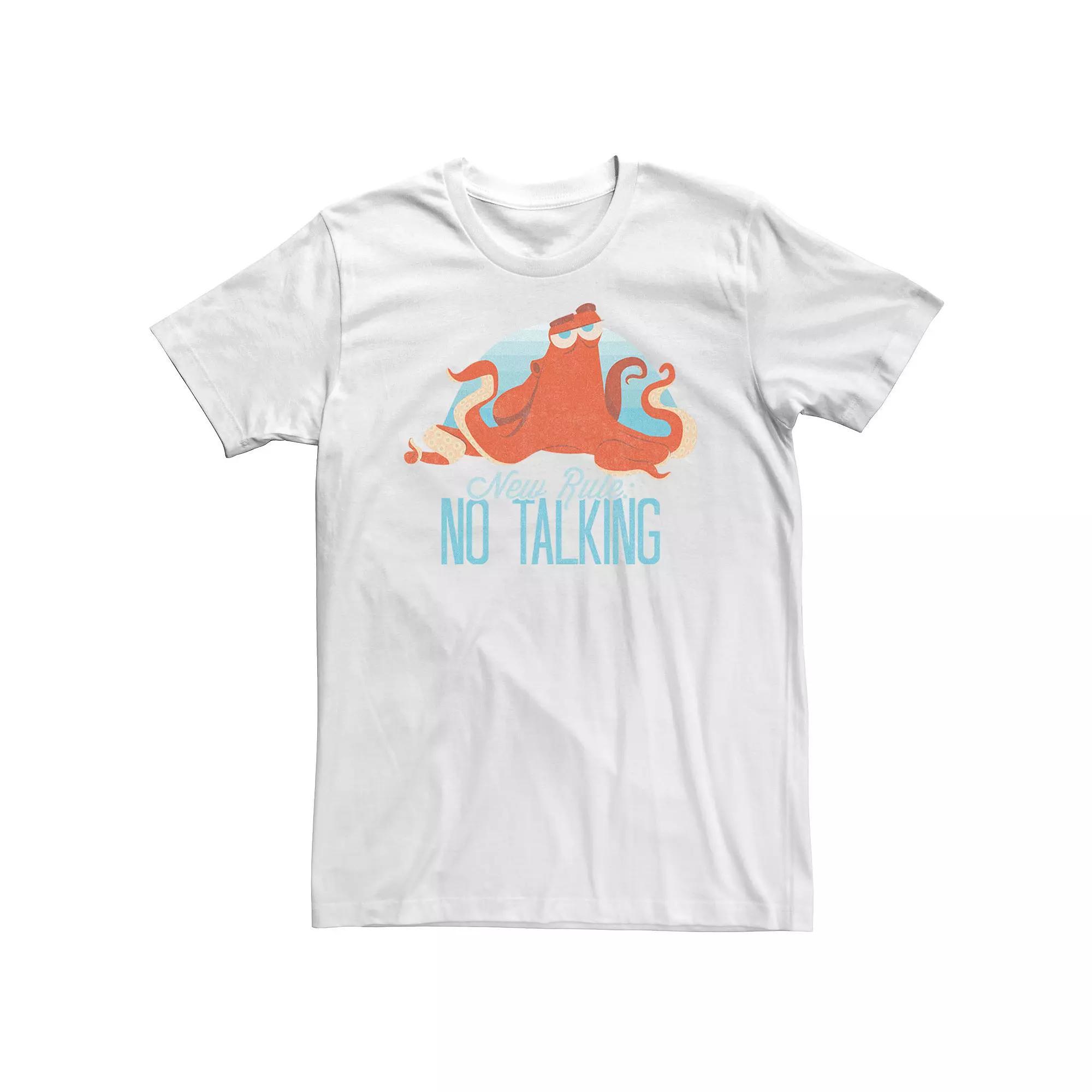 Big & Tall Disney / Pixar Finding Dory Hank "New Rule No Talking" Tee, Men's, Size: XXL Tall, White Product Image