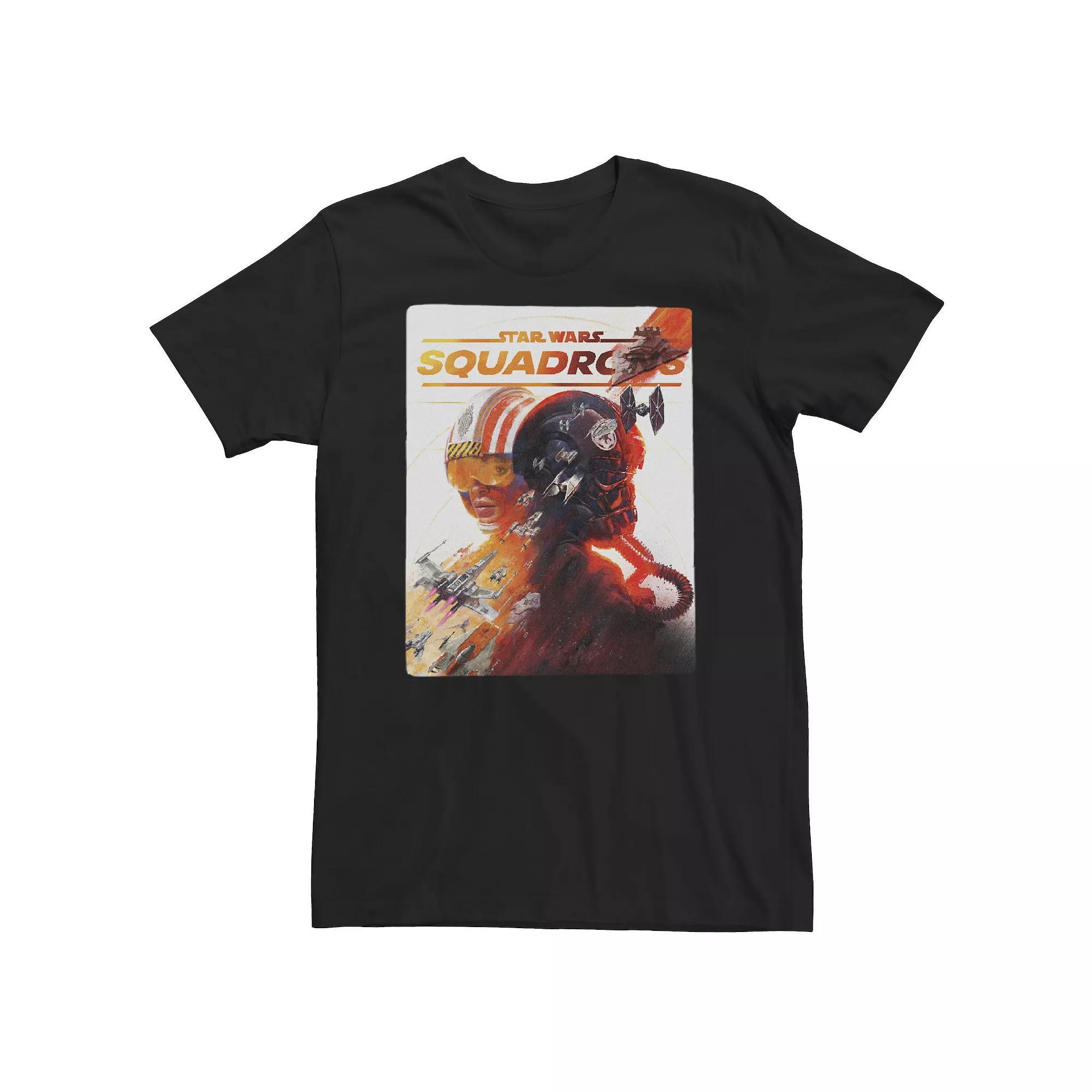 Big & Tall Star Wars: Squadrons Rebel & Empire Poster Tee, Men's, Size: 4XL, Black Product Image