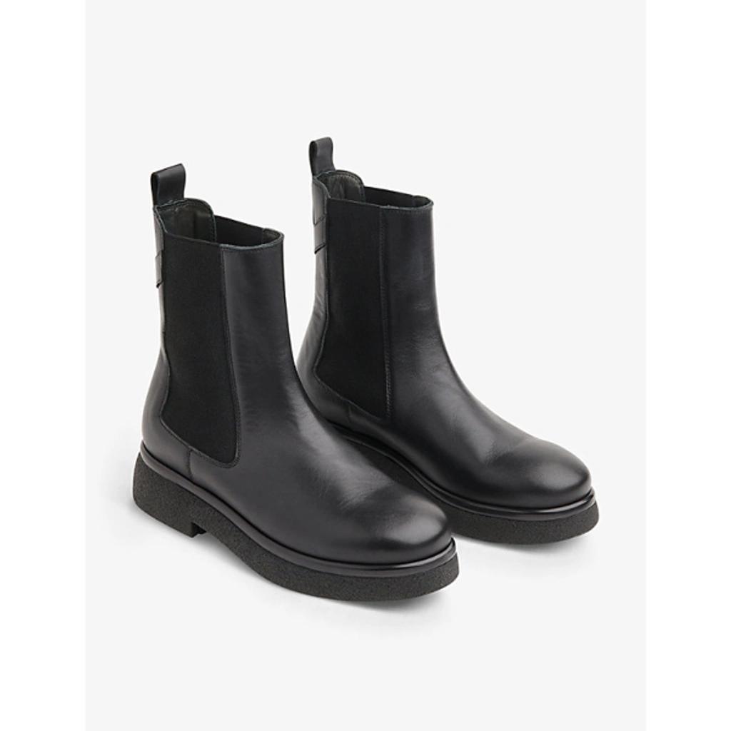 WHISTLES High Leather Chelsea Boots In Black Product Image