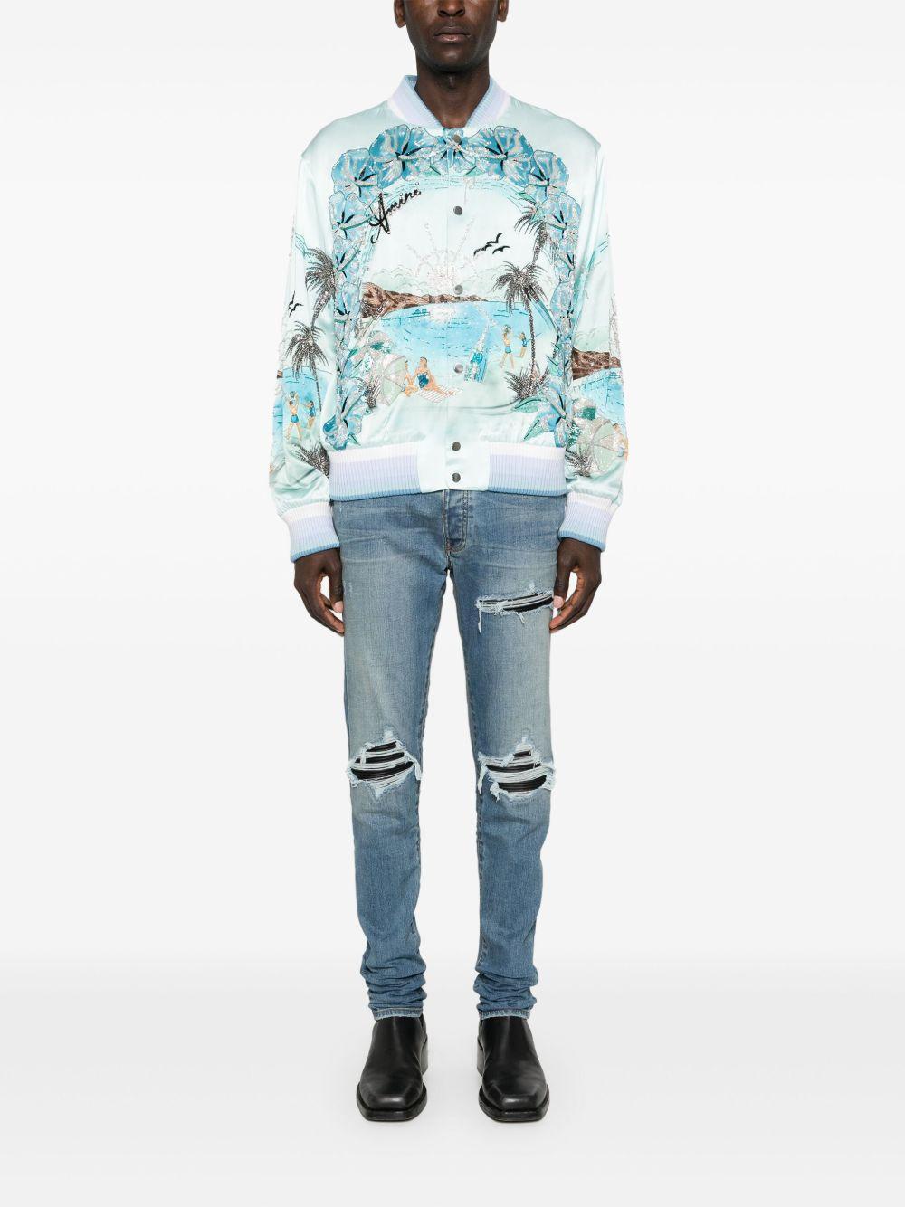 MX1 distressed-effect skinny jeans Product Image