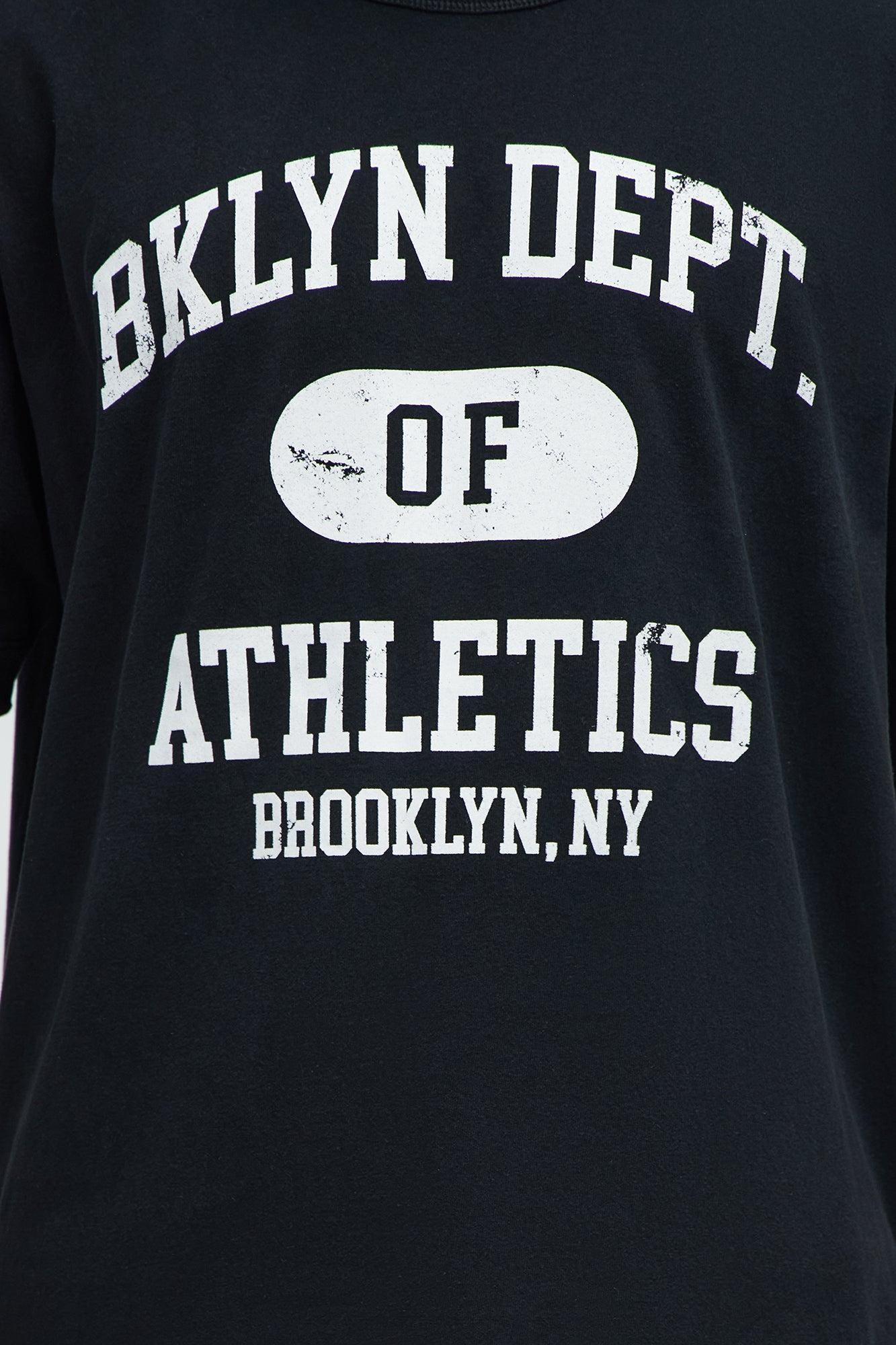 Brooklyn Department Of Athletics Oversized Short Sleeve Tee - Black Wash Product Image