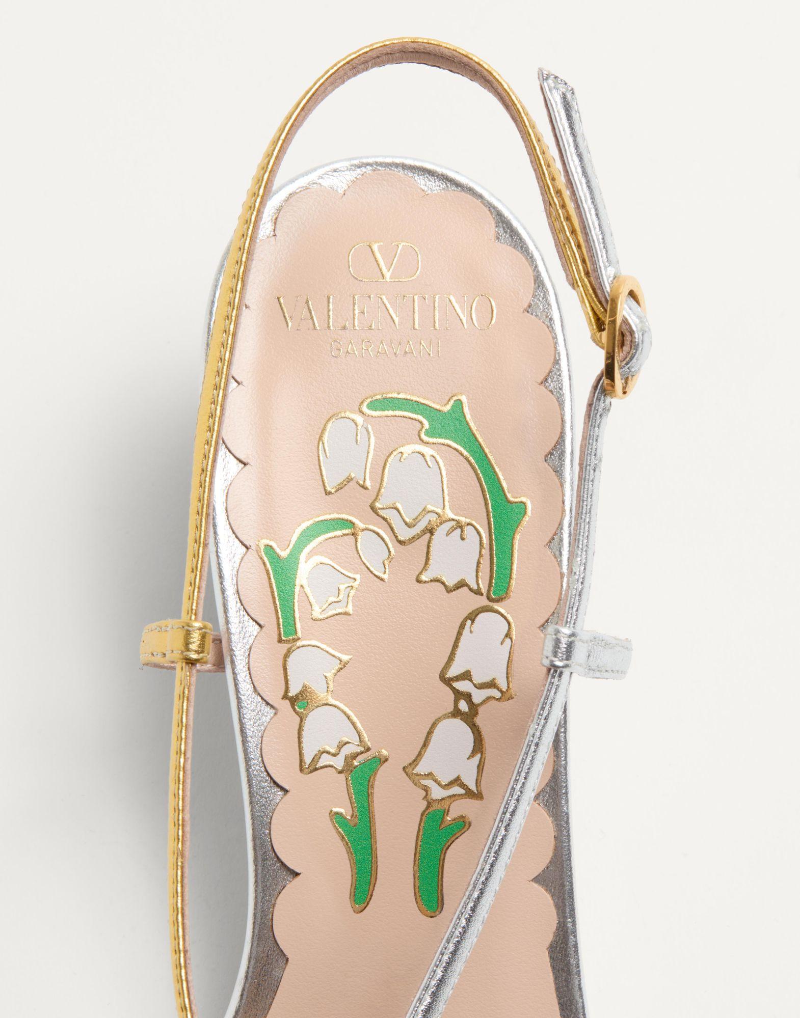 Bowow Slingback Pumps In Moirè Fabric 45Mm Product Image