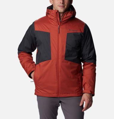 Columbia Wallowa Park Interchange Jacket (Warp Red/Shark) Men's Clothing Product Image