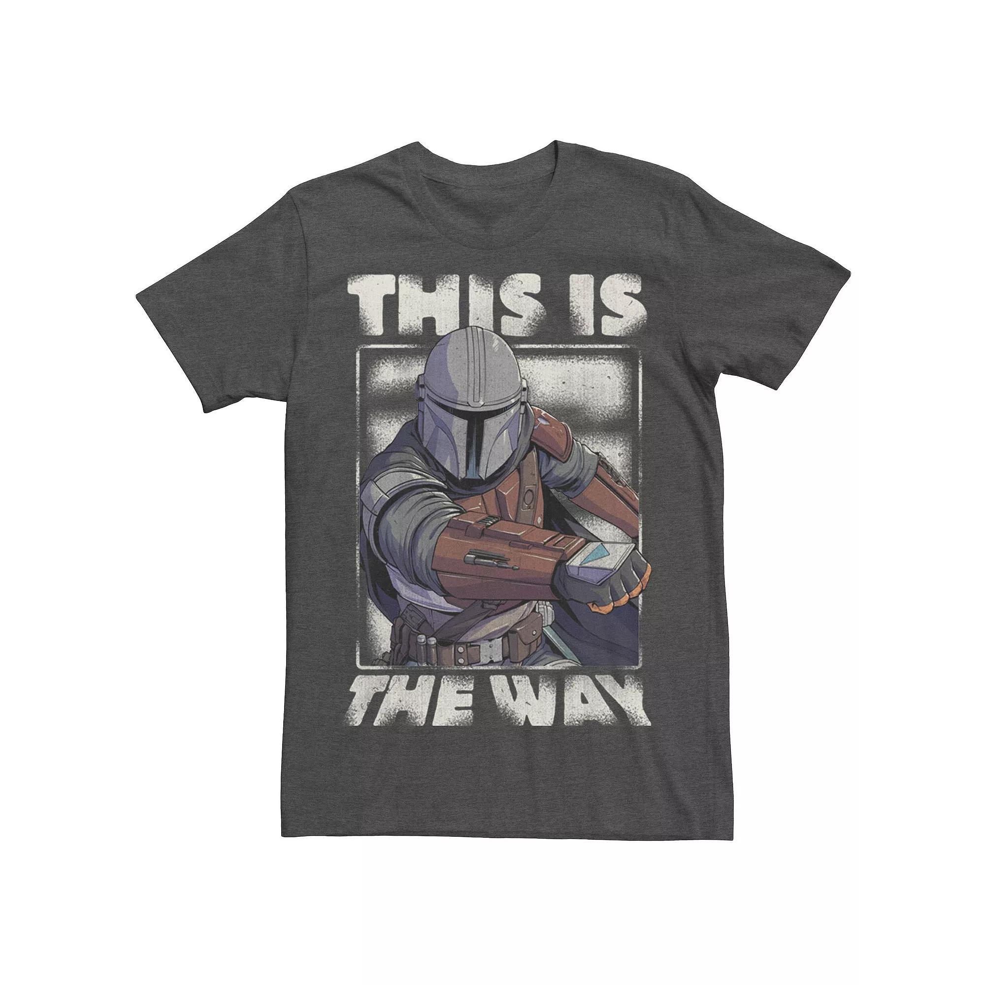 Men's Star Wars The Mandalorian This Is The Way Portrait Graphic Tee, Size: 3XL, Grey Heather Product Image