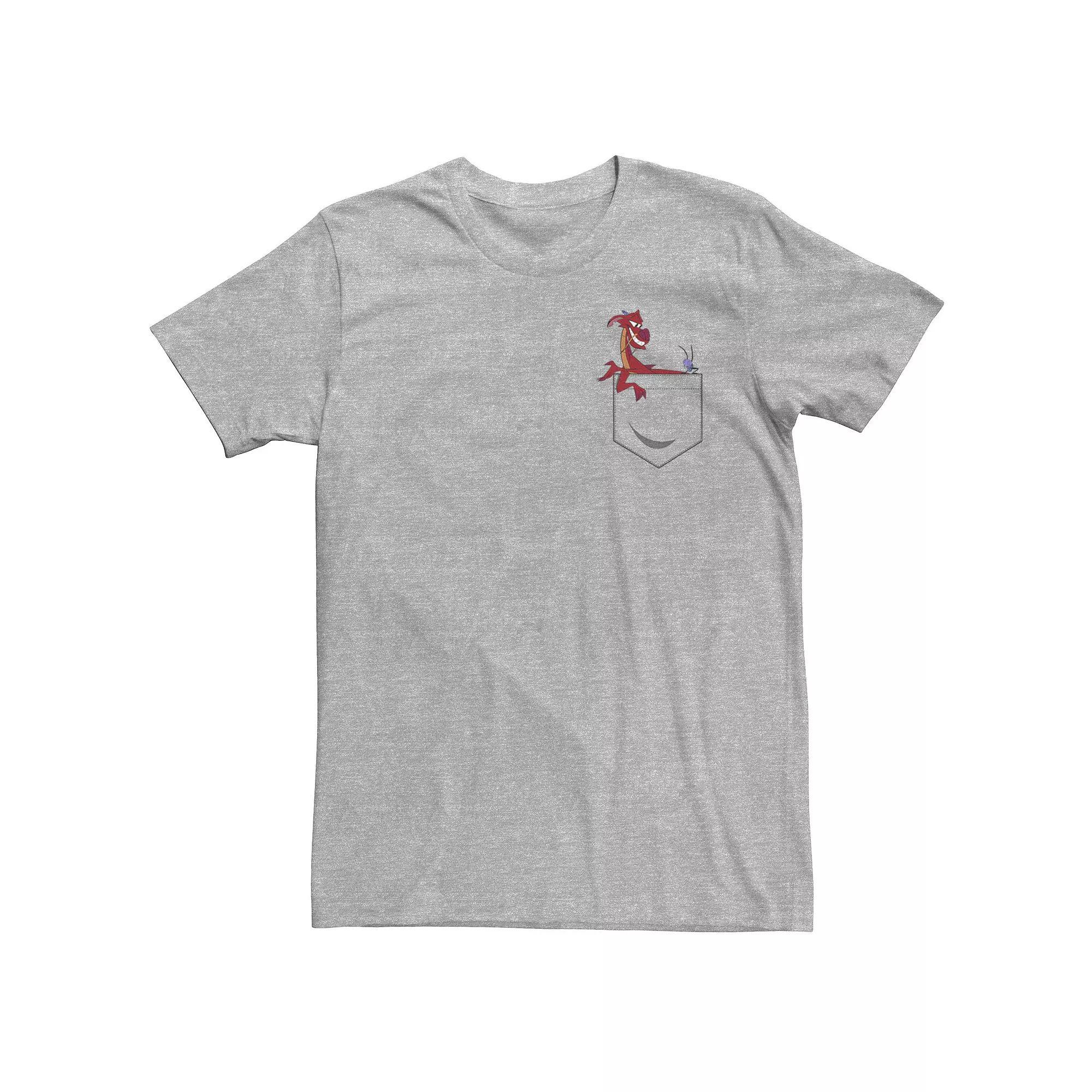 Men's Disney's Moana Pua Outline Left Chest Tee, Size: Large, Silver Product Image