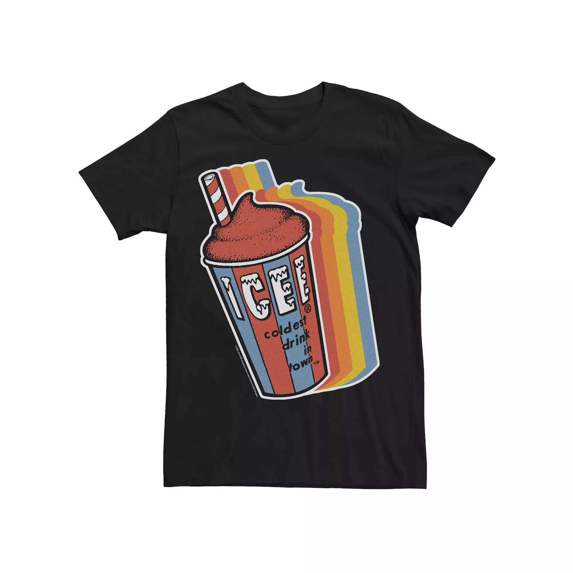 Men's ICEE Retro Neon Portrait Overlay Tee, Size: Large, Black Product Image