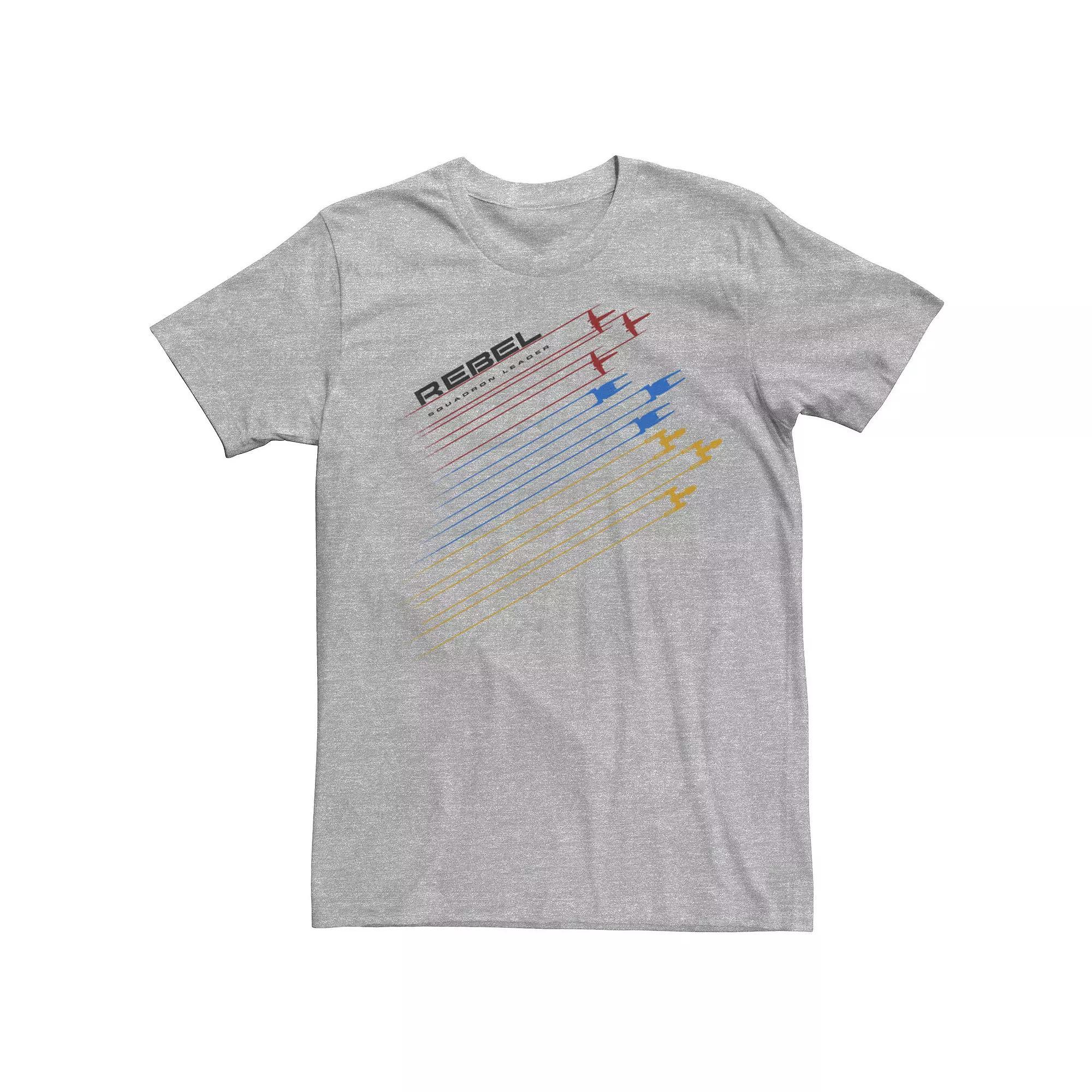 Men's Star Wars Rogue One Rebel Flight Pattern Tee, Size: Large, Athletic Grey Product Image