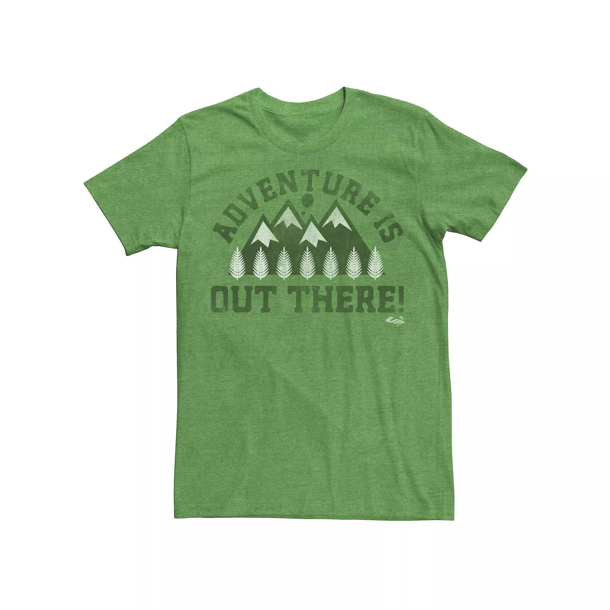Disney / Pixar's Up Men's "Adventure Is Out There" Graphic Tee, Size: Small, Kelly Grey Product Image