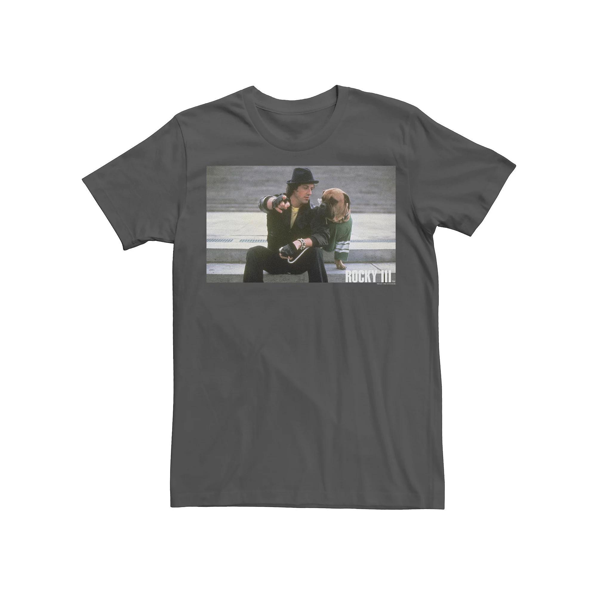 Men's Rocky 3 Rocky And Butkus Poster Tee, Size: Small, Grey Product Image