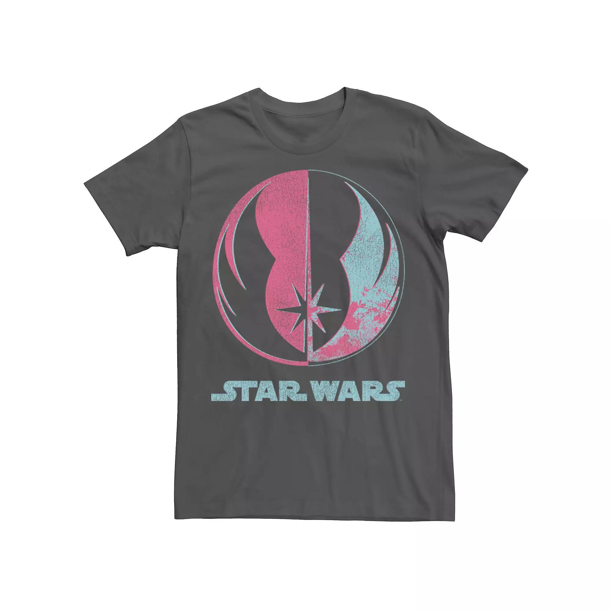 Men's Star Wars Jedi Logo Split Tee, Size: XL, Grey Product Image