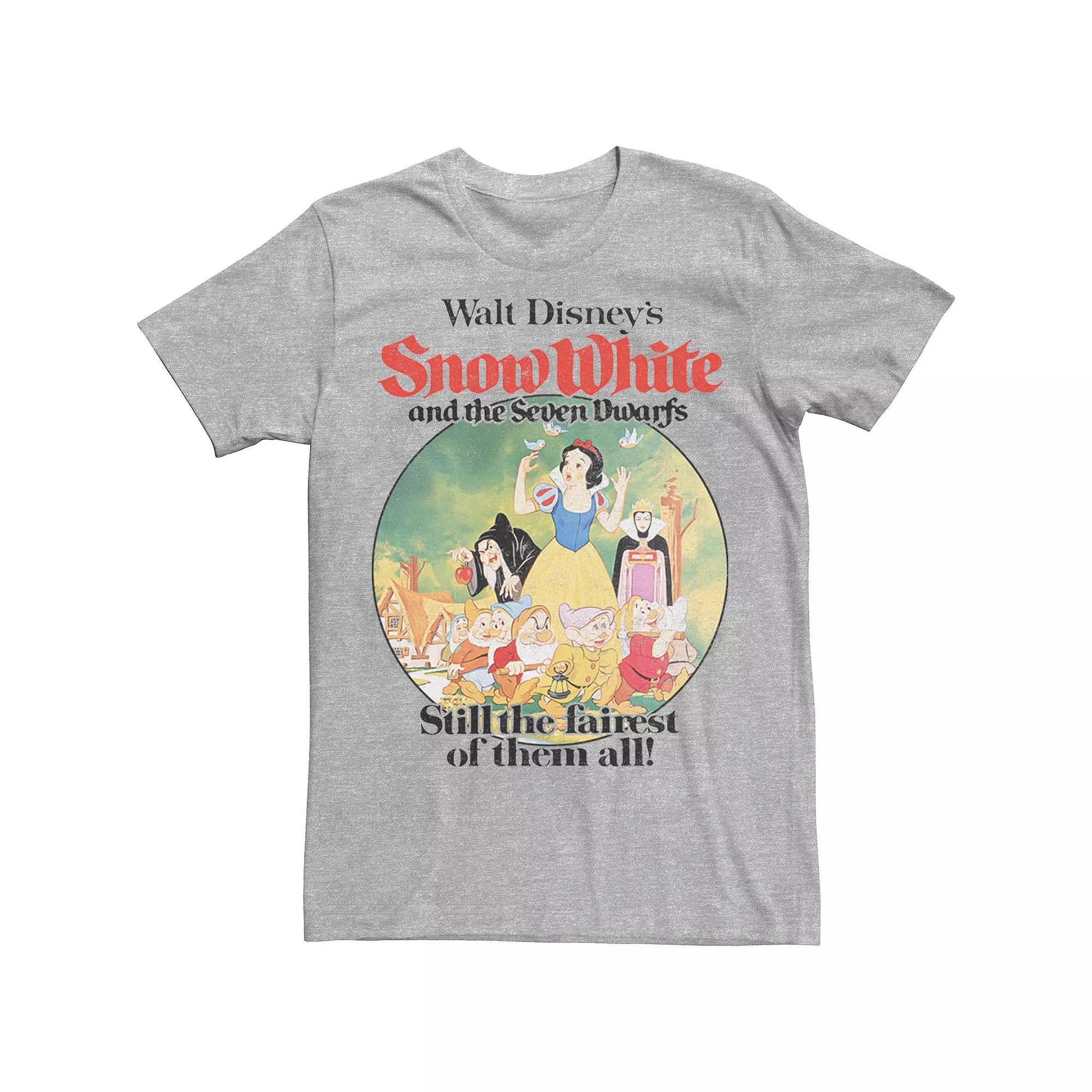 Disney's Snow White Still The Fairest Of Them All Men's Tee, Size: 3XL, Athletic Grey Product Image