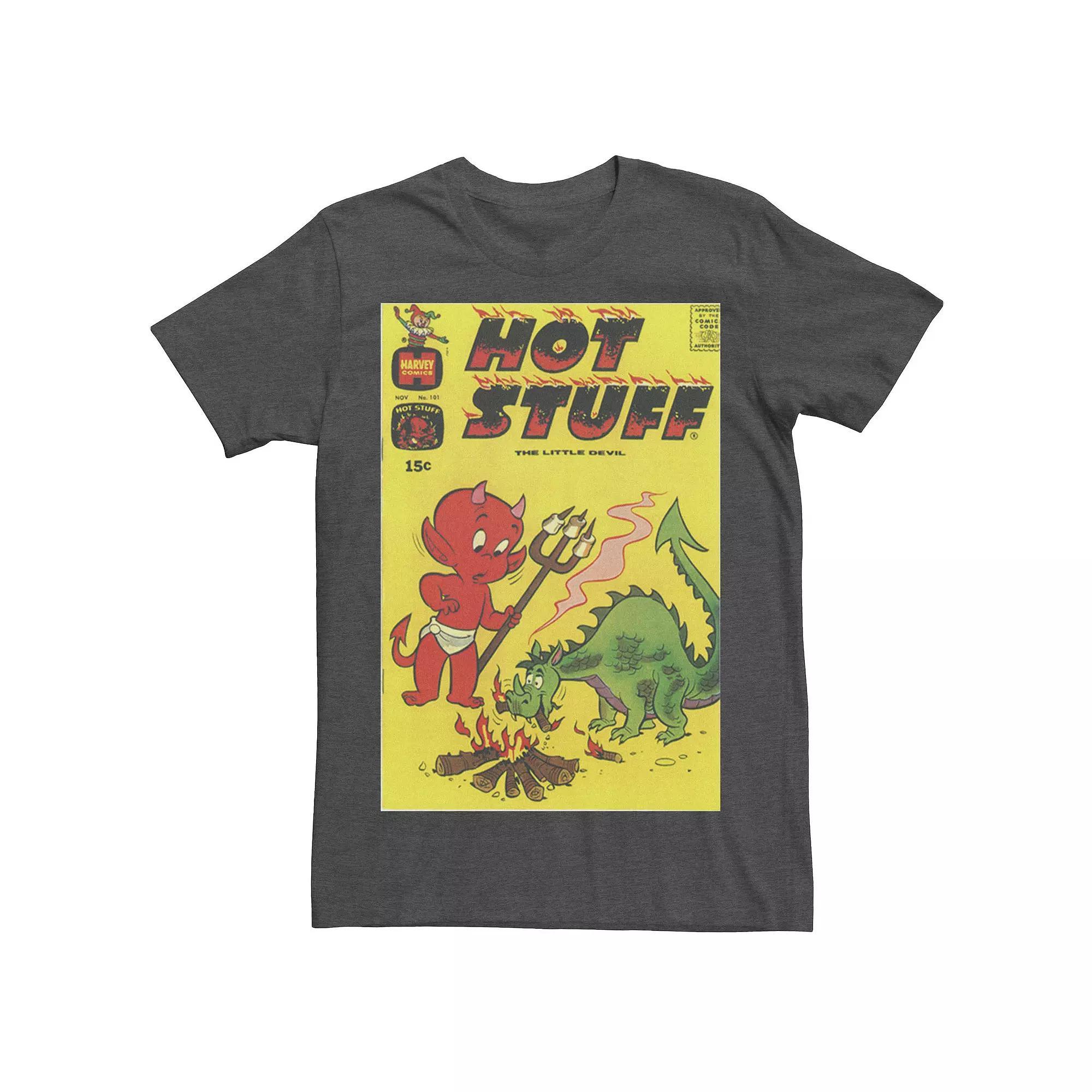 Men's Hot Stuff Vintage Comic Book Cover Tee, Size: XL, Grey Heather Product Image