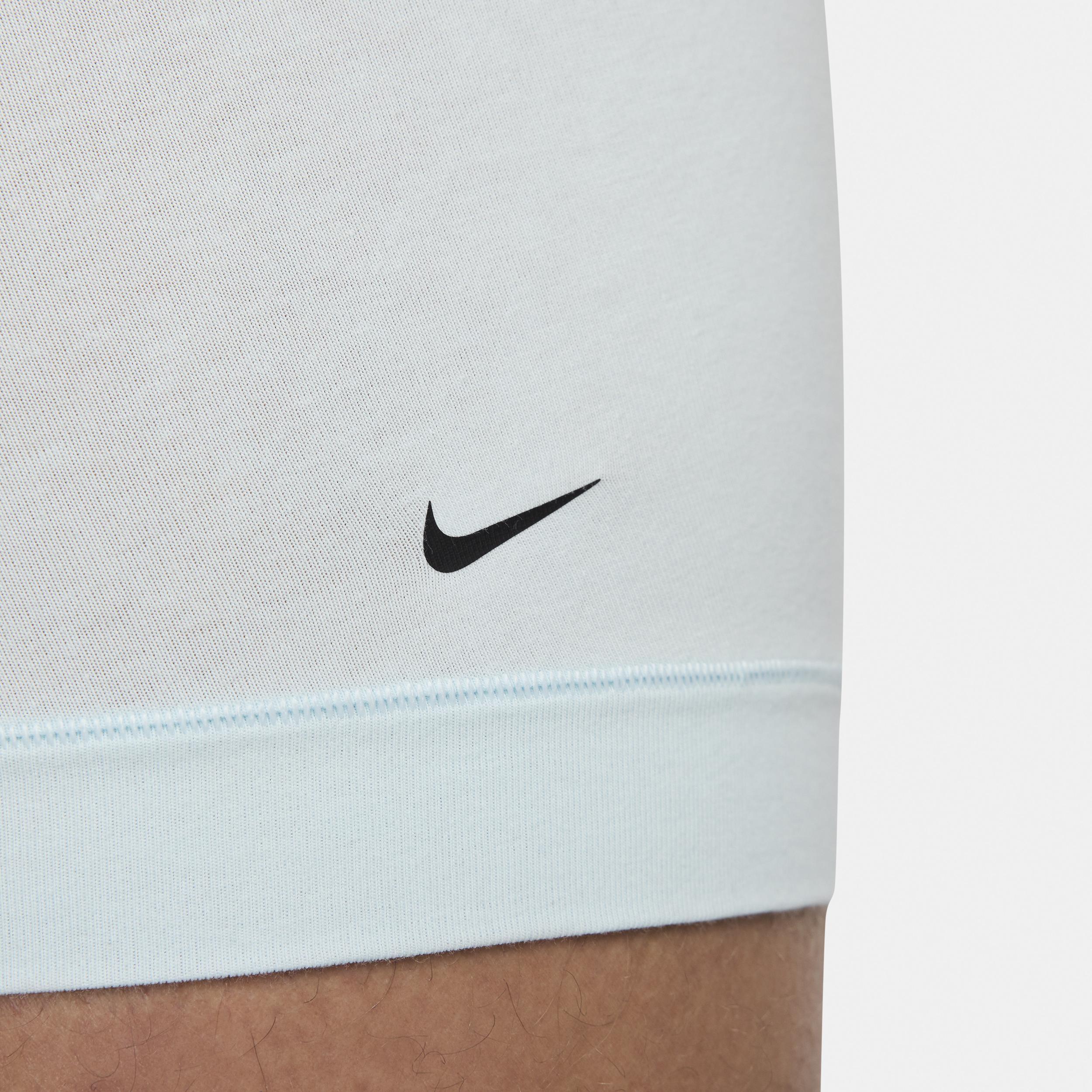 Men's Nike Dri-FIT Essential 3-pack Stretch Boxer Briefs, Size: Large, Black Orange Blue Product Image