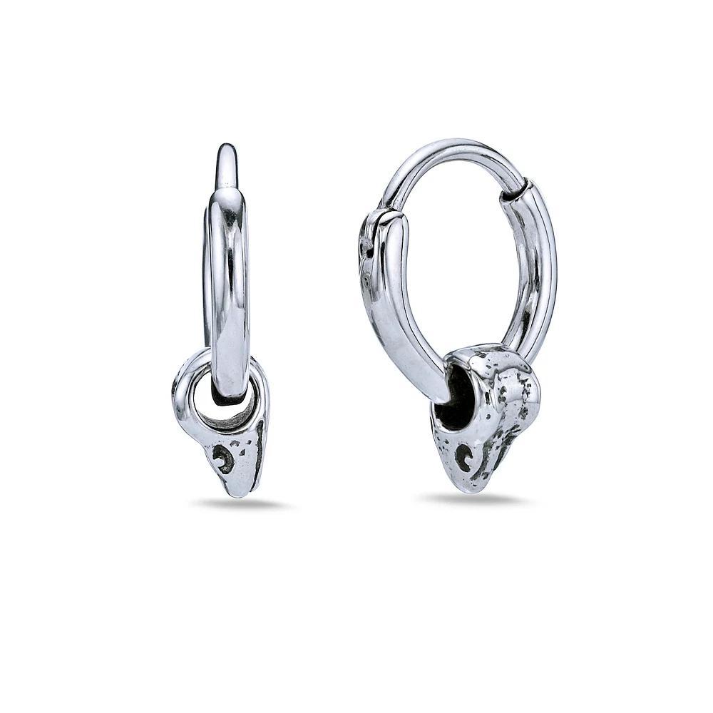 Mens LYNX Stainless Steel Hoop Earrings Product Image
