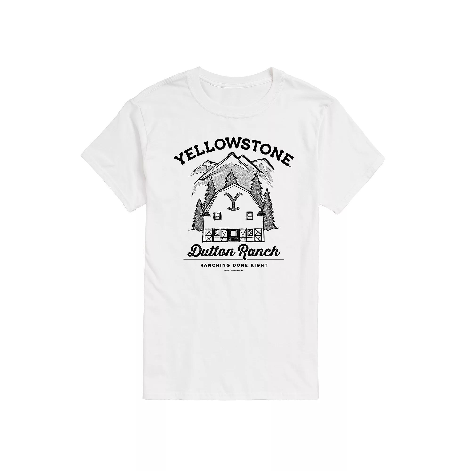 Big & Tall Yellowstone Dutton Ranch Graphic Tee, Mens Product Image