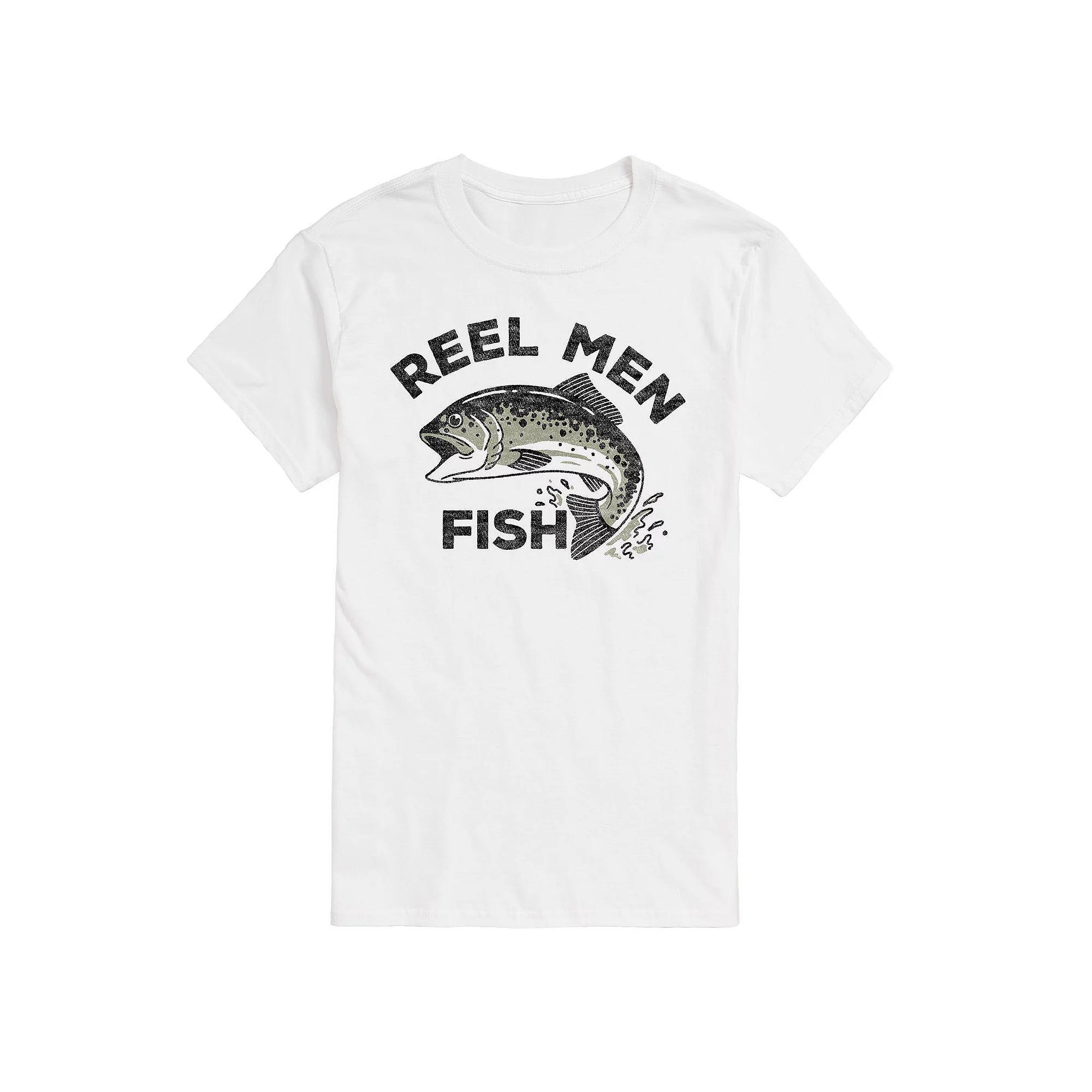 Mens Reel Men Fish Graphic Tee Product Image