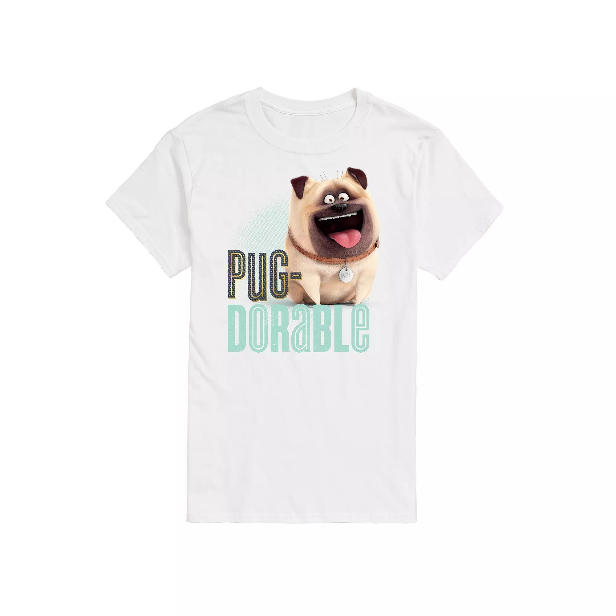 Mens The Secret Life of Pets Pug-Dorable Graphic Tee Product Image