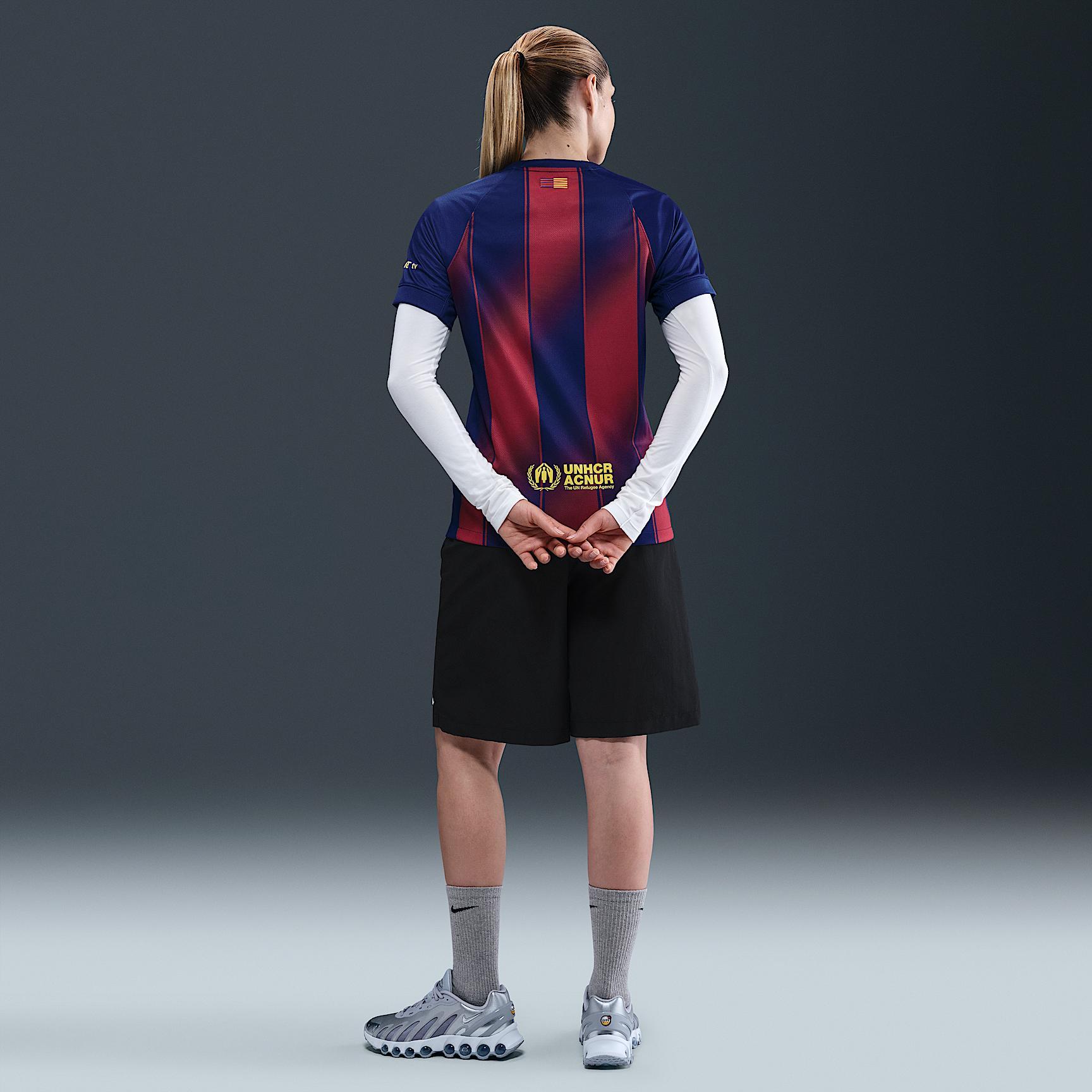 FC Barcelona 2025/26 Stadium Home Women's Nike Dri-FIT Soccer Replica Jersey Product Image