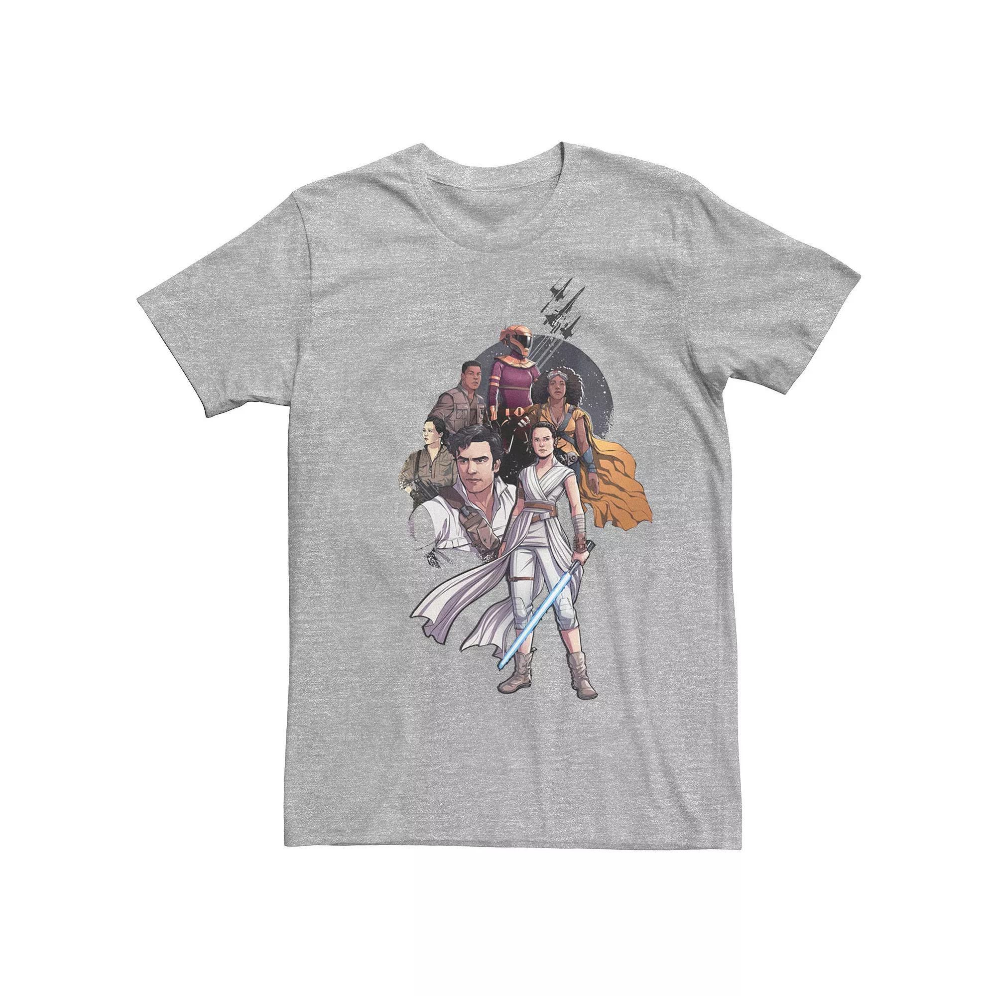 Men's Star Wars The Force Awakens Graphic Tee, Size: Large, Athletic Grey Product Image