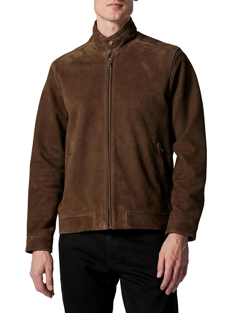 Rodd & Gunn Glen Massey Suede Full Zip Jacket Product Image