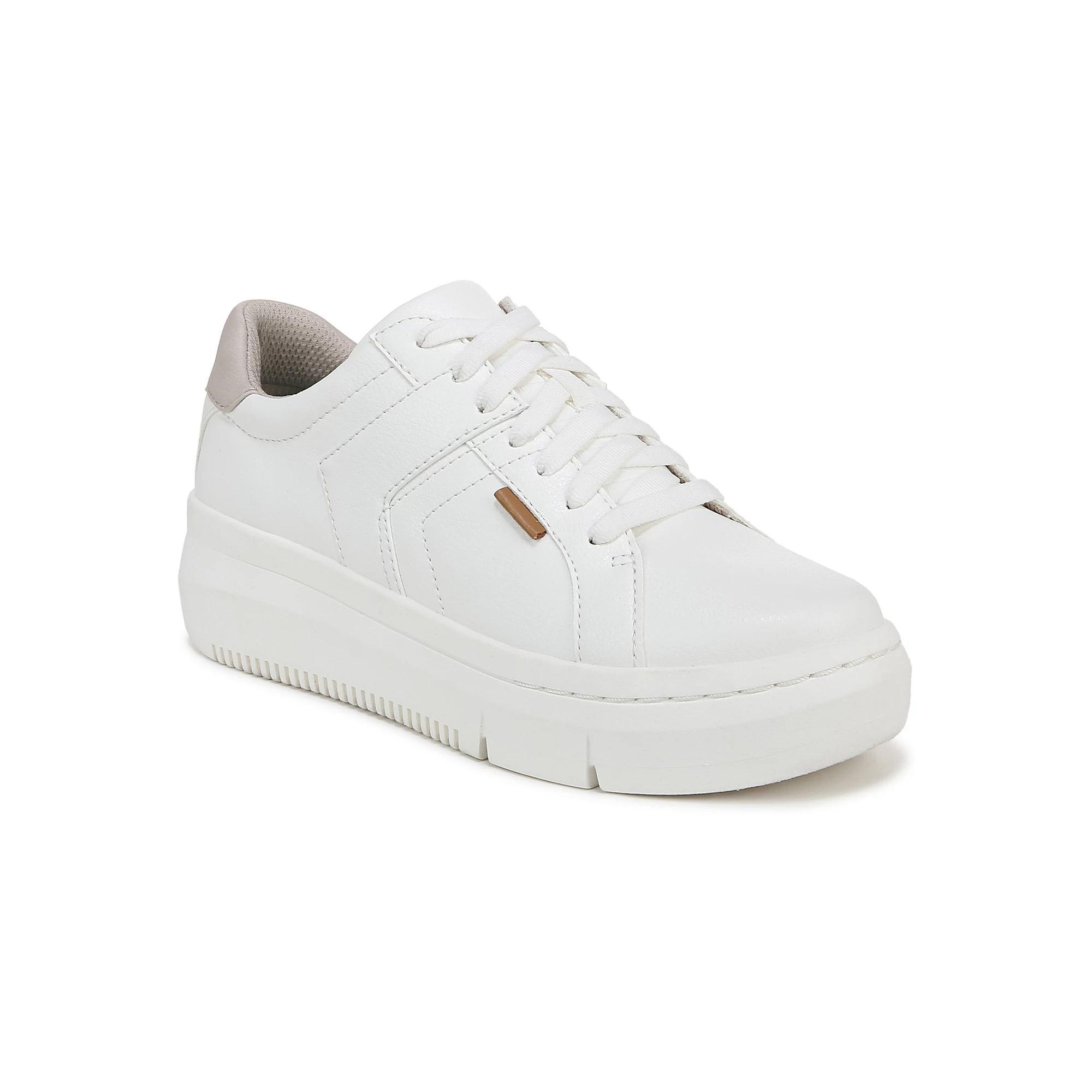 Dr. Scholl's Sadie Women's Platform Sneakers, Size: 10, White Faux Product Image