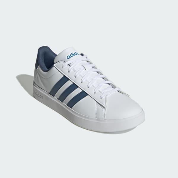 adidas Grand Court Shoes Cloud White 8 Mens Product Image