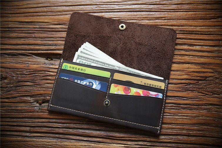 Genuine Leather Long Wallet Product Image