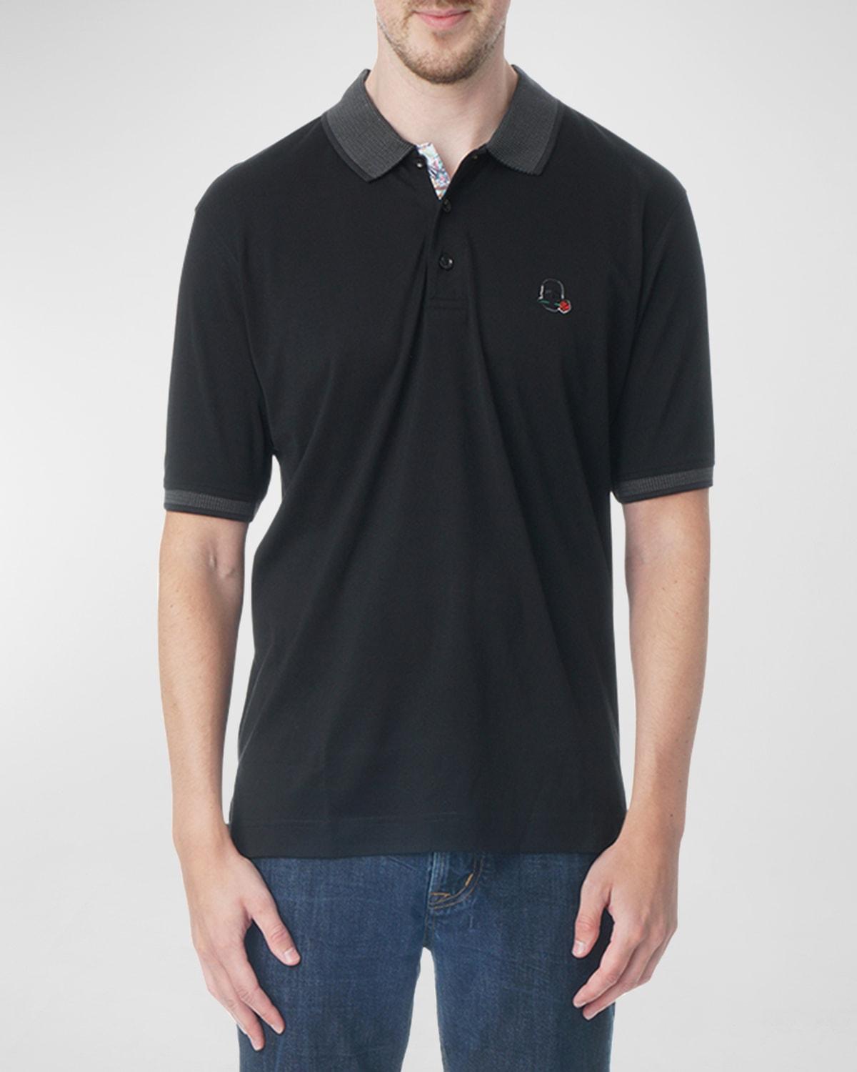Men's Archie Polo Shirt Contrast Detail Product Image