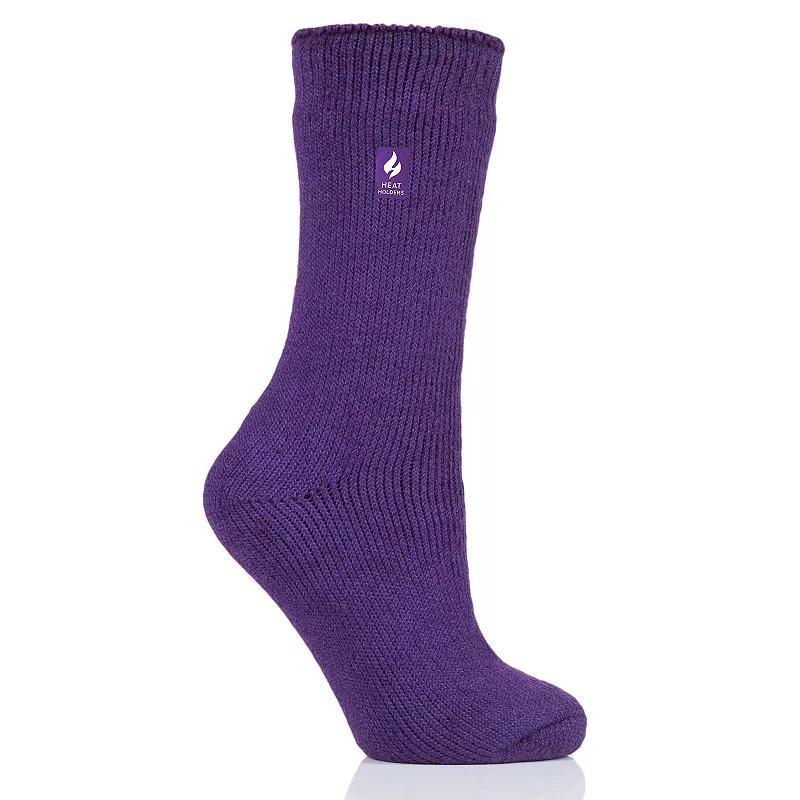 Womens Heat Holders Camellia Solid Crew Socks Product Image
