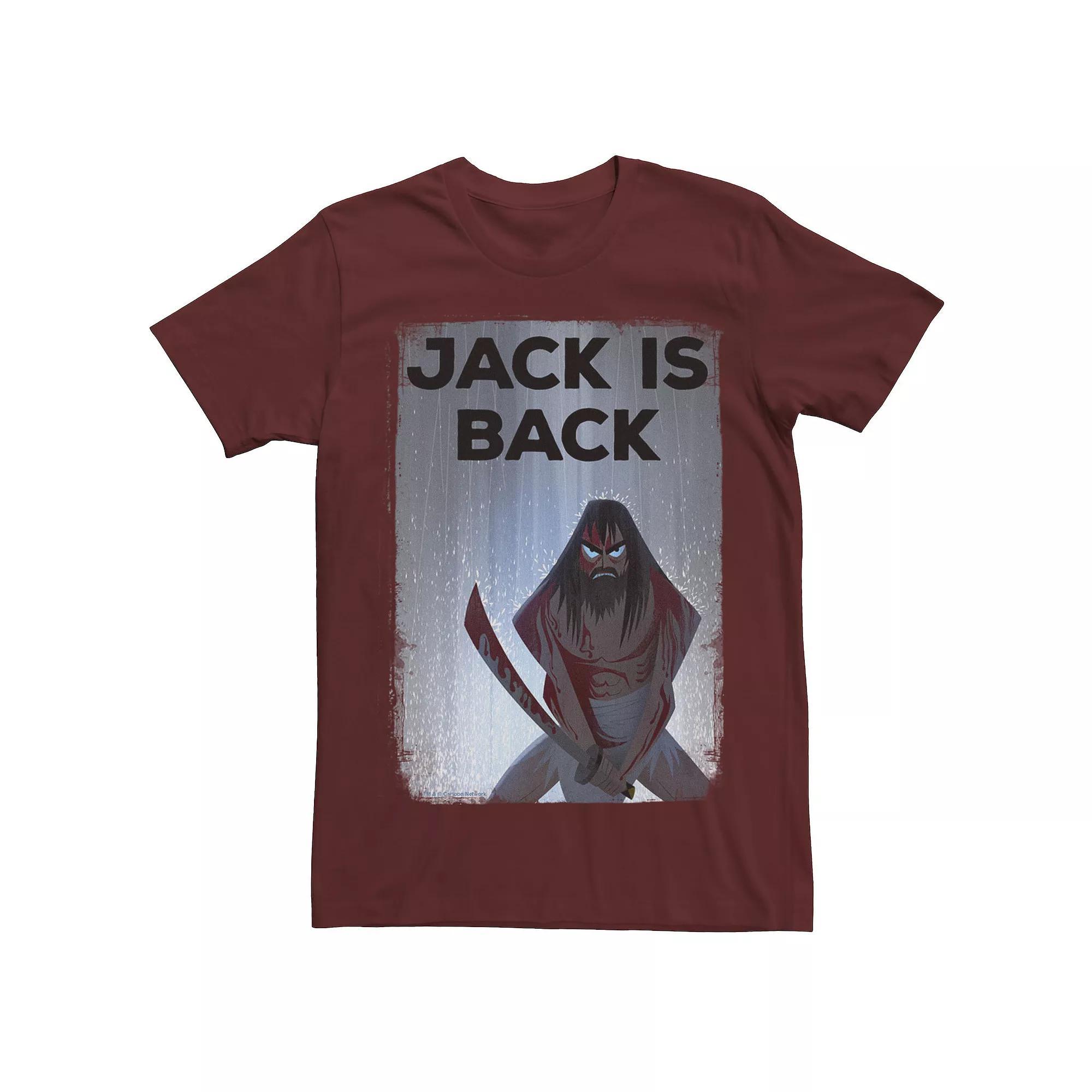 Mens Cartoon Network Samurai Jack Jack Is Back Rainwater Tee Red Product Image