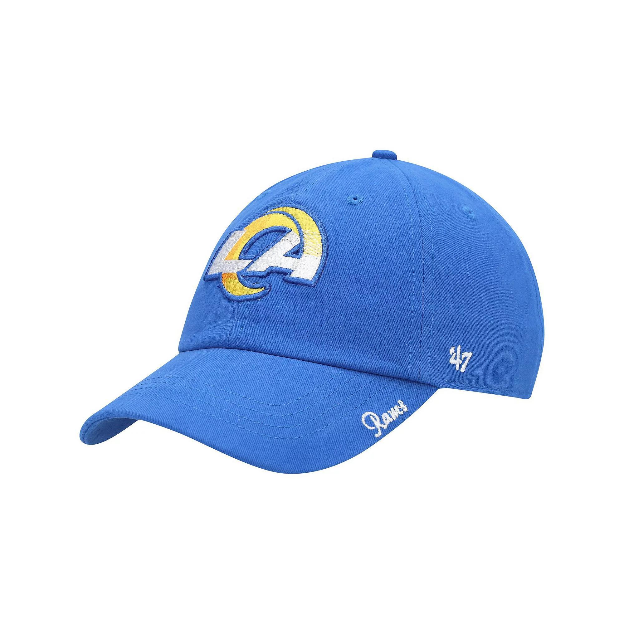Womens 47 Royal Los Angeles Rams Miata Clean Up Primary Adjustable Hat Product Image