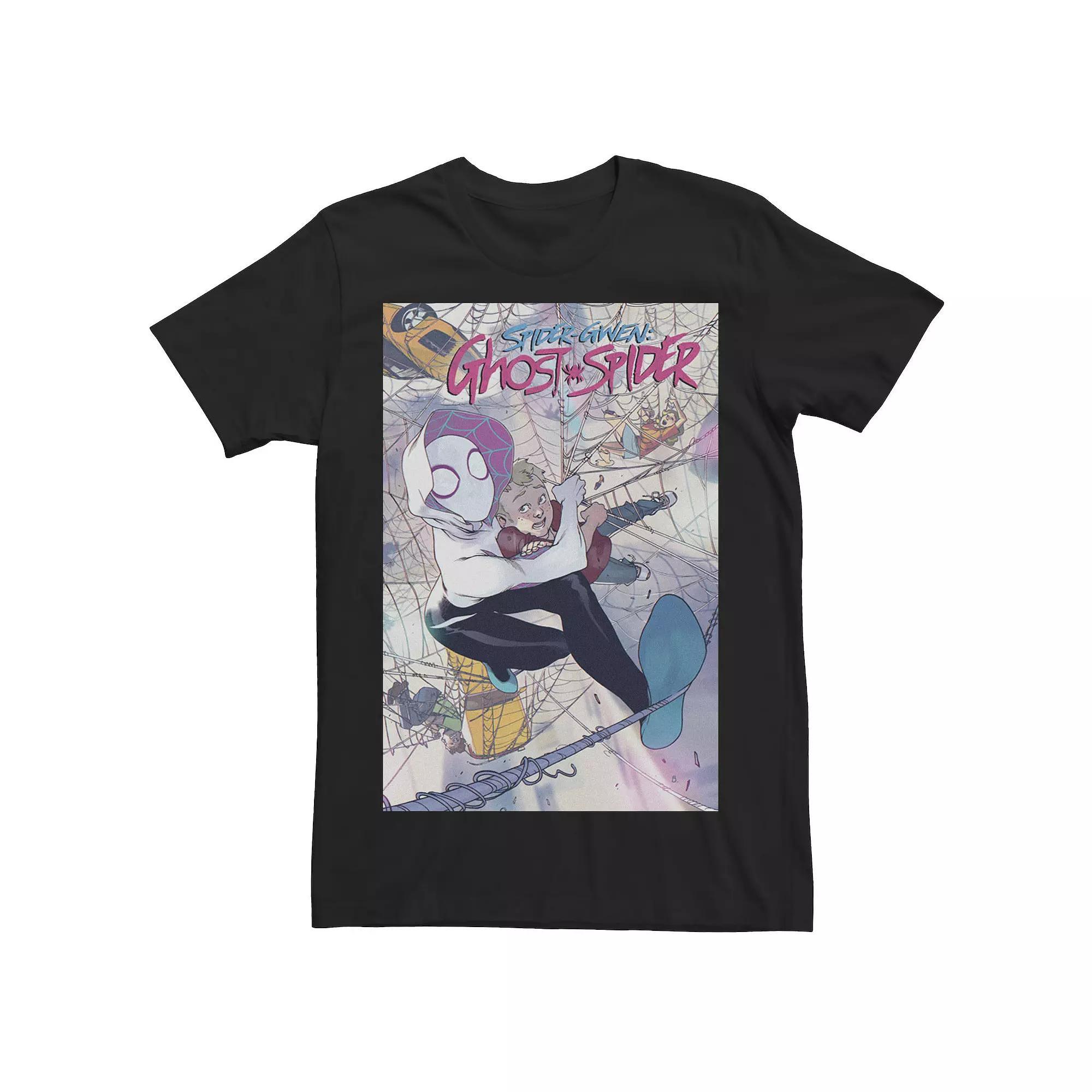 Mens Marvel Spider-Gwen New In Town Comic Book Cover Tee Product Image
