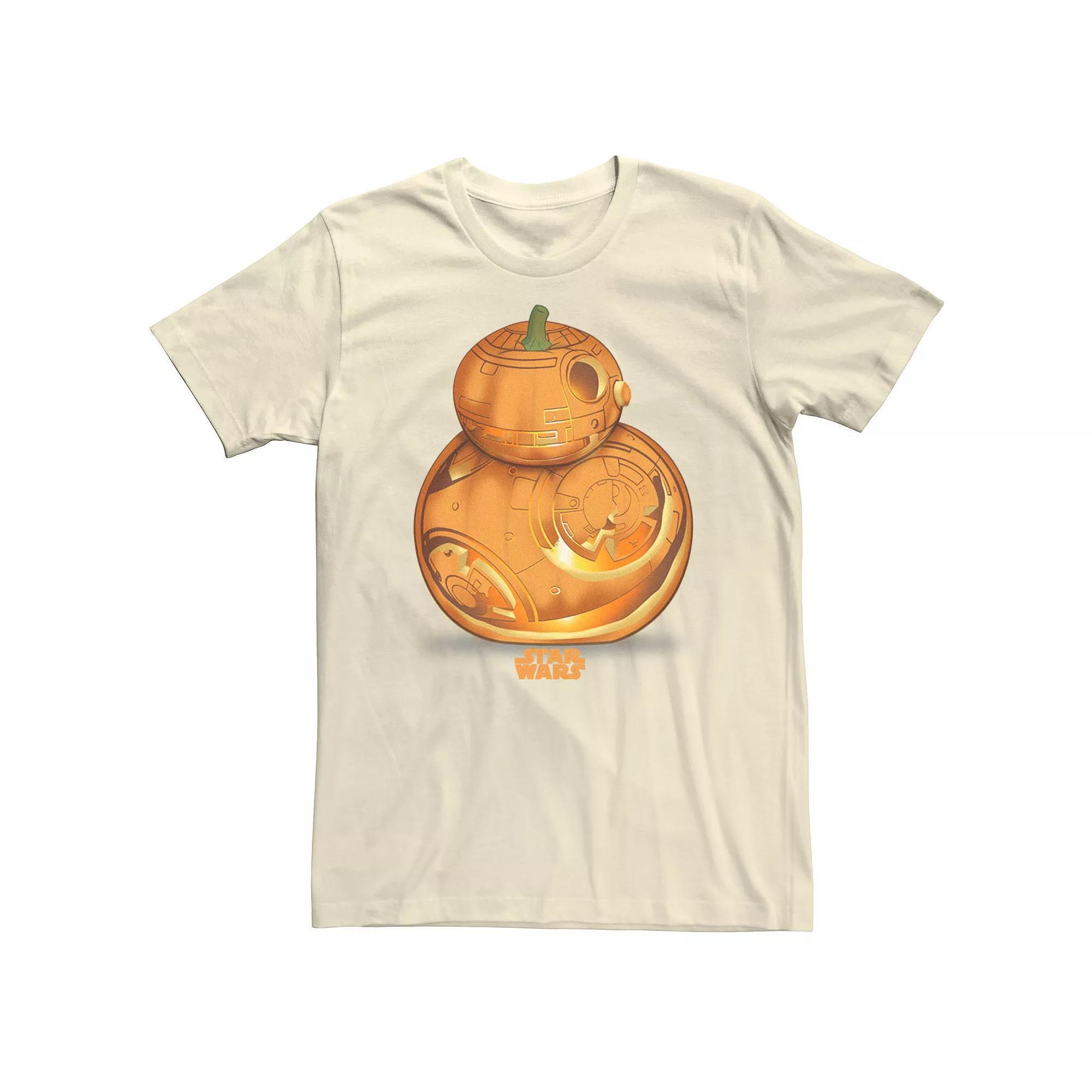 Men's Star Wars Pumpkin Carved BB-8 Tee, Size: XXL, Black Product Image