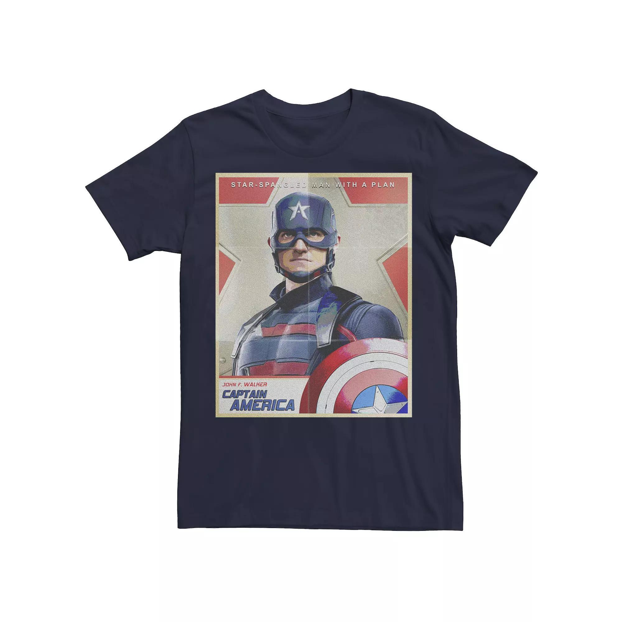 Men's Star Wars The Mandalorian Logo Circle Portrait Tee, Size: Small, Blue Product Image