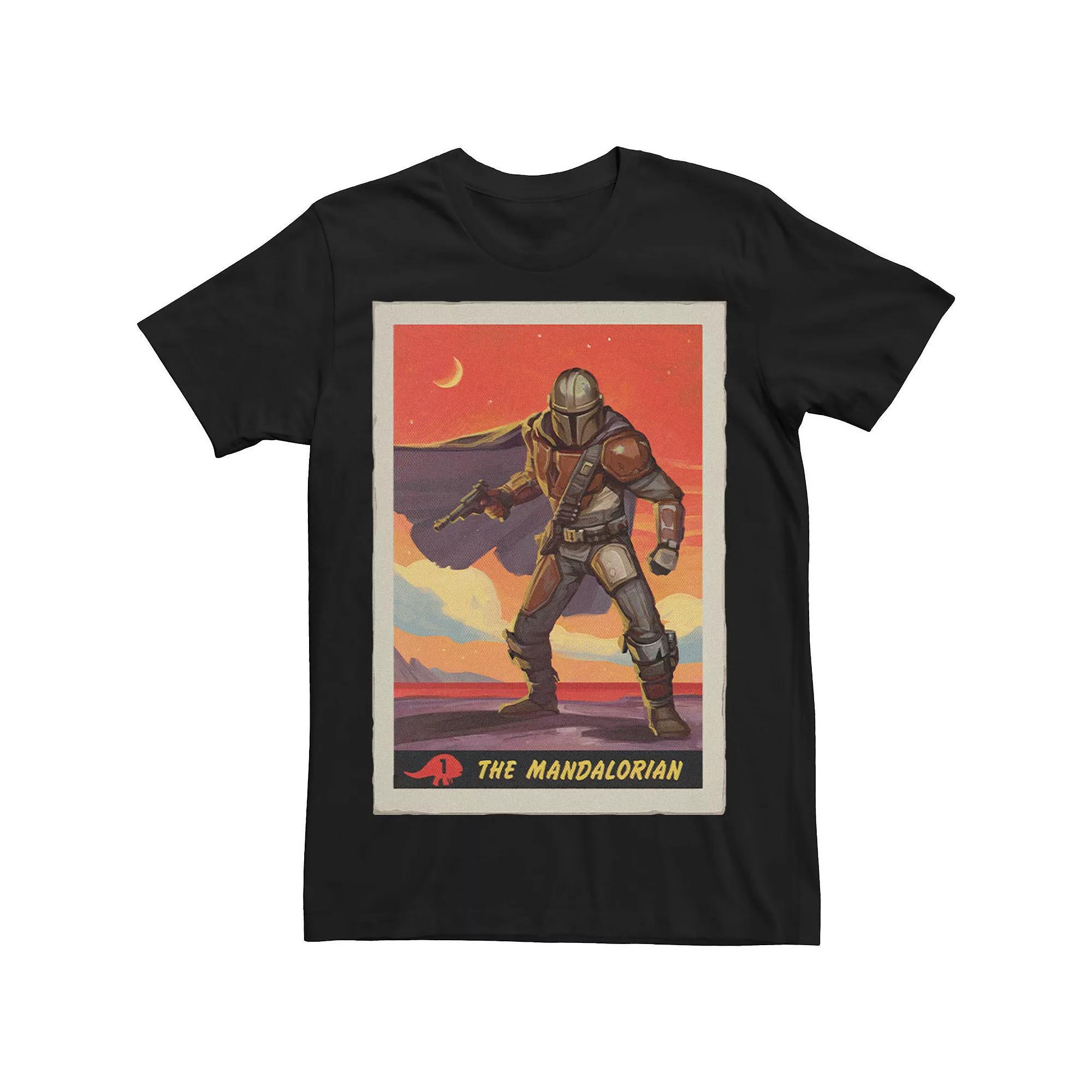 Big & Tall Star Wars Mandalorian Poster Tee, Men's, Size: XL Tall, Black Product Image