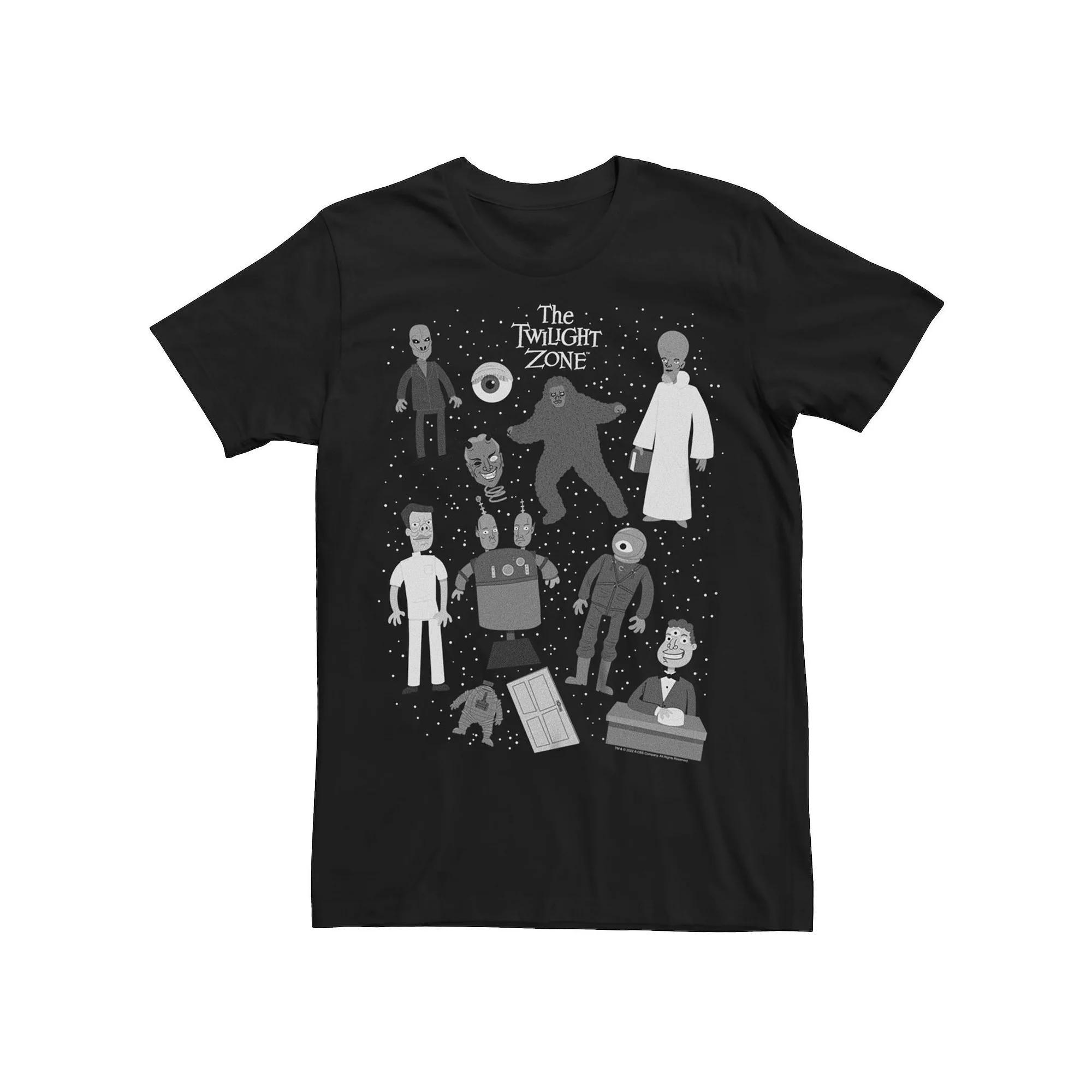 Men's The Twilight Zone Creatures Tee, Size: Large, Black Product Image