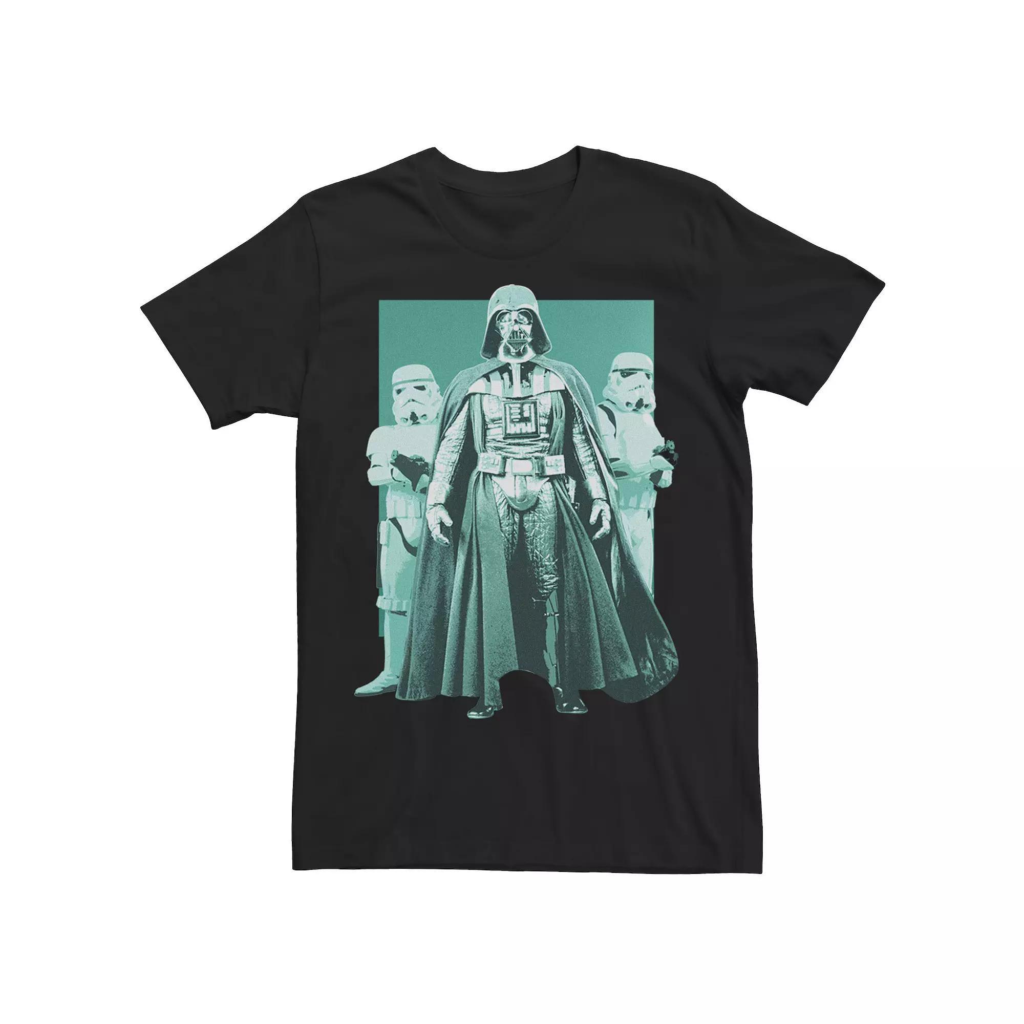 Men's Star Wars Darth Vader & Stormtroopers Portrait Tee, Size: Large, Black Product Image