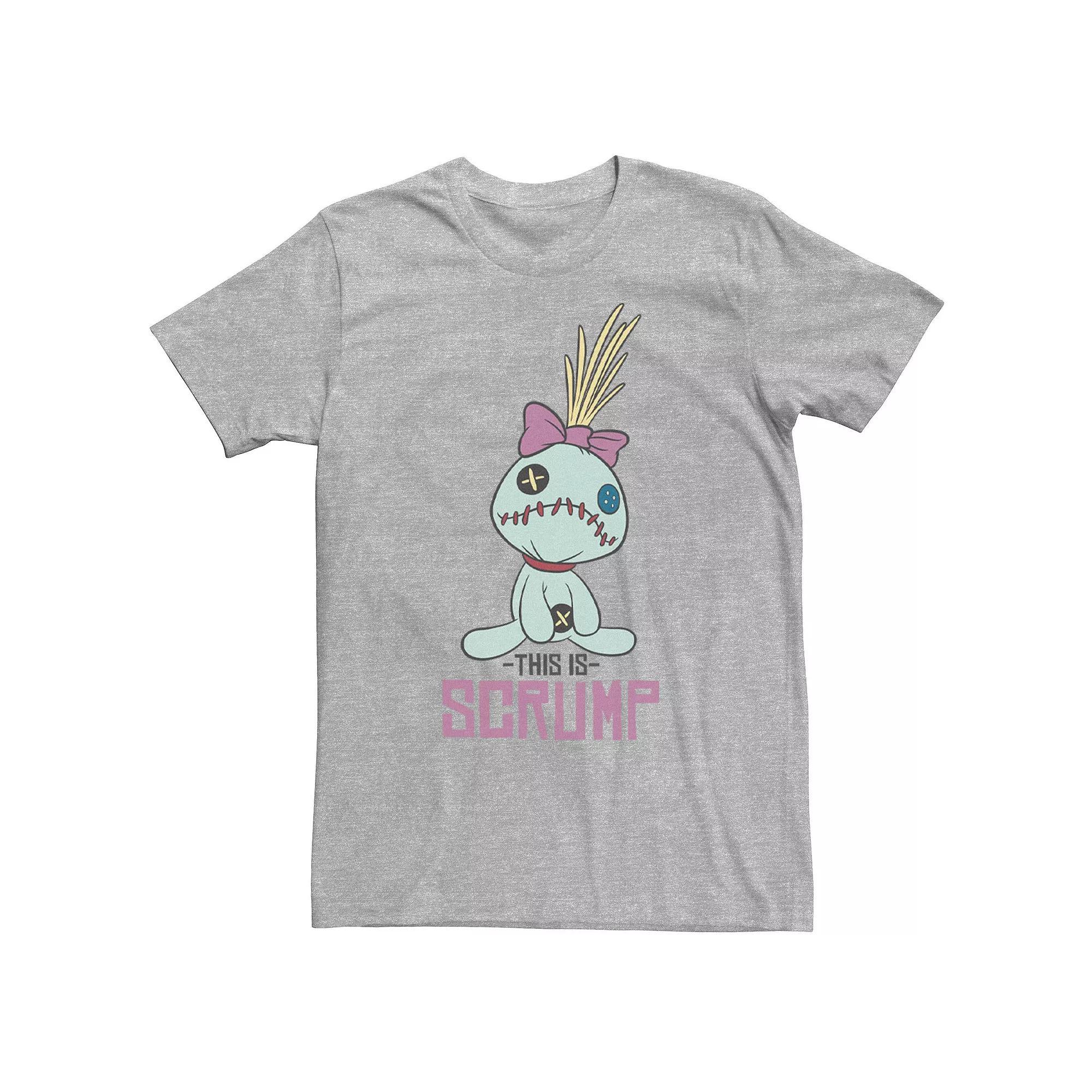 Disney's Lilo & Stitch Men's This Is Scrump Portrait Tee, Size: Medium, Athletic Grey Product Image