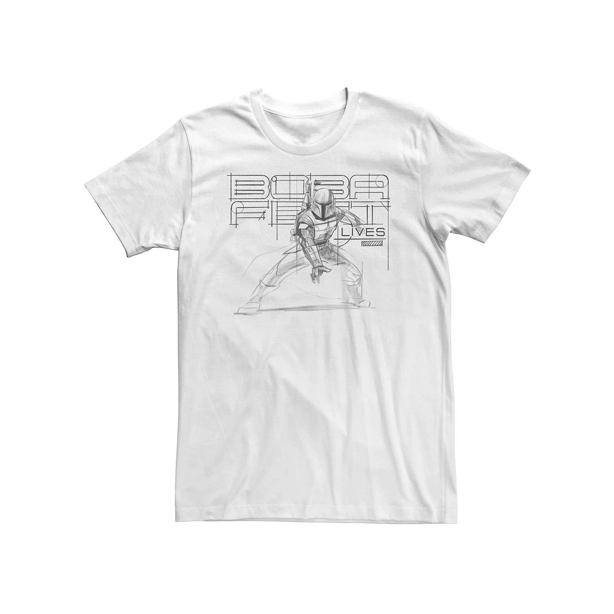 Mens Star Wars The Book Of Boba Fett Line Art Tee Product Image