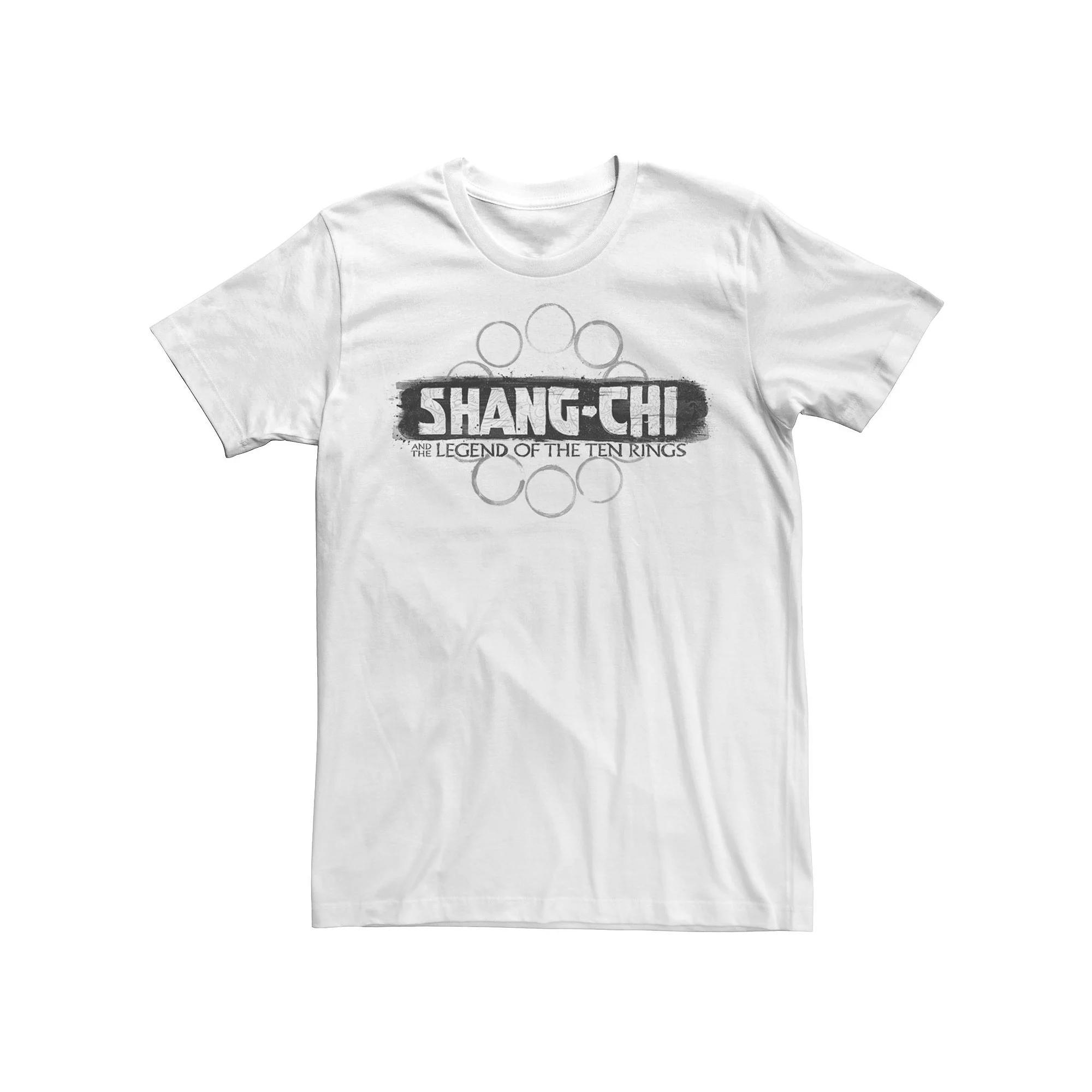 Big & Tall Marvel Shang-Chi Text Logo Tee, Men's, Size: XXL Tall, White Product Image