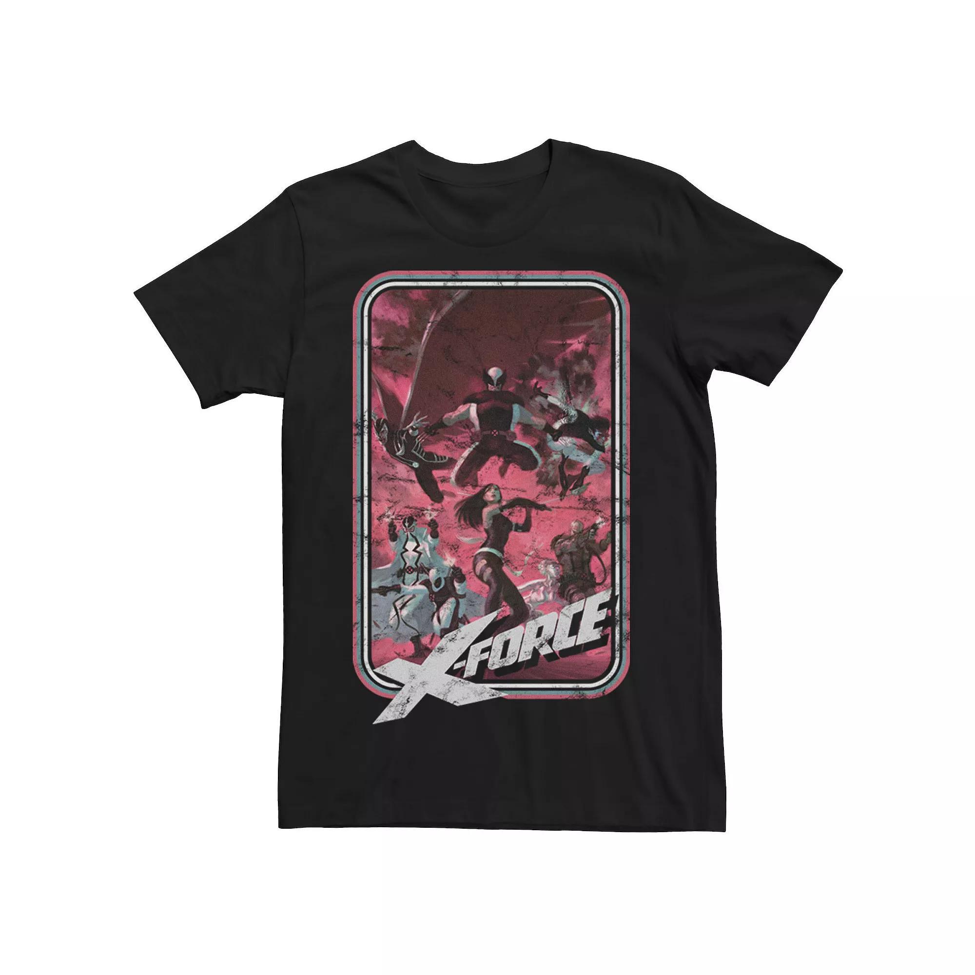 Mens Marvel X-Force Group Action Shot Plague Tee Product Image