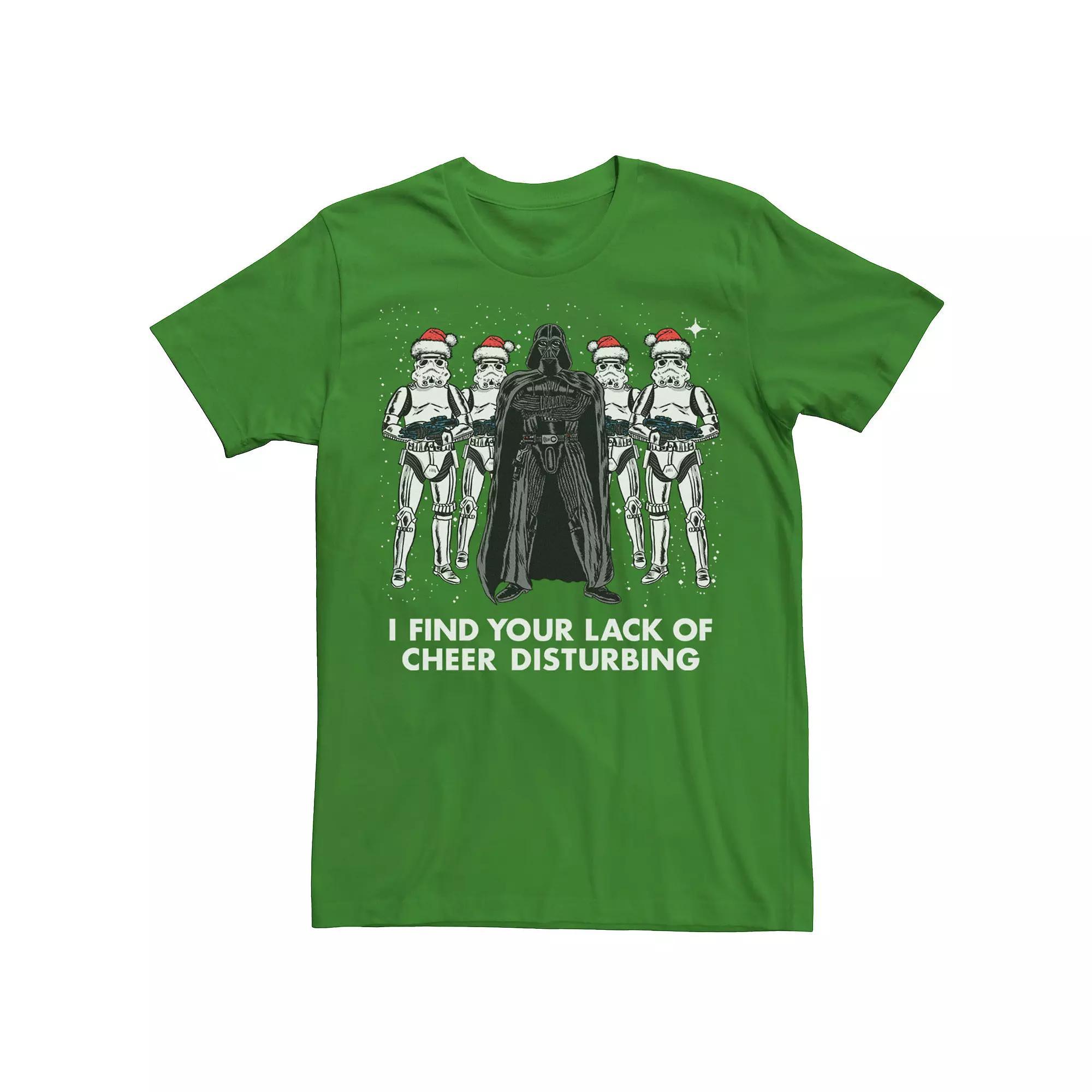 Men's Star Wars Vader Trooper Lack Cheer Christmas Tee, Size: 3XL, Kelly Product Image