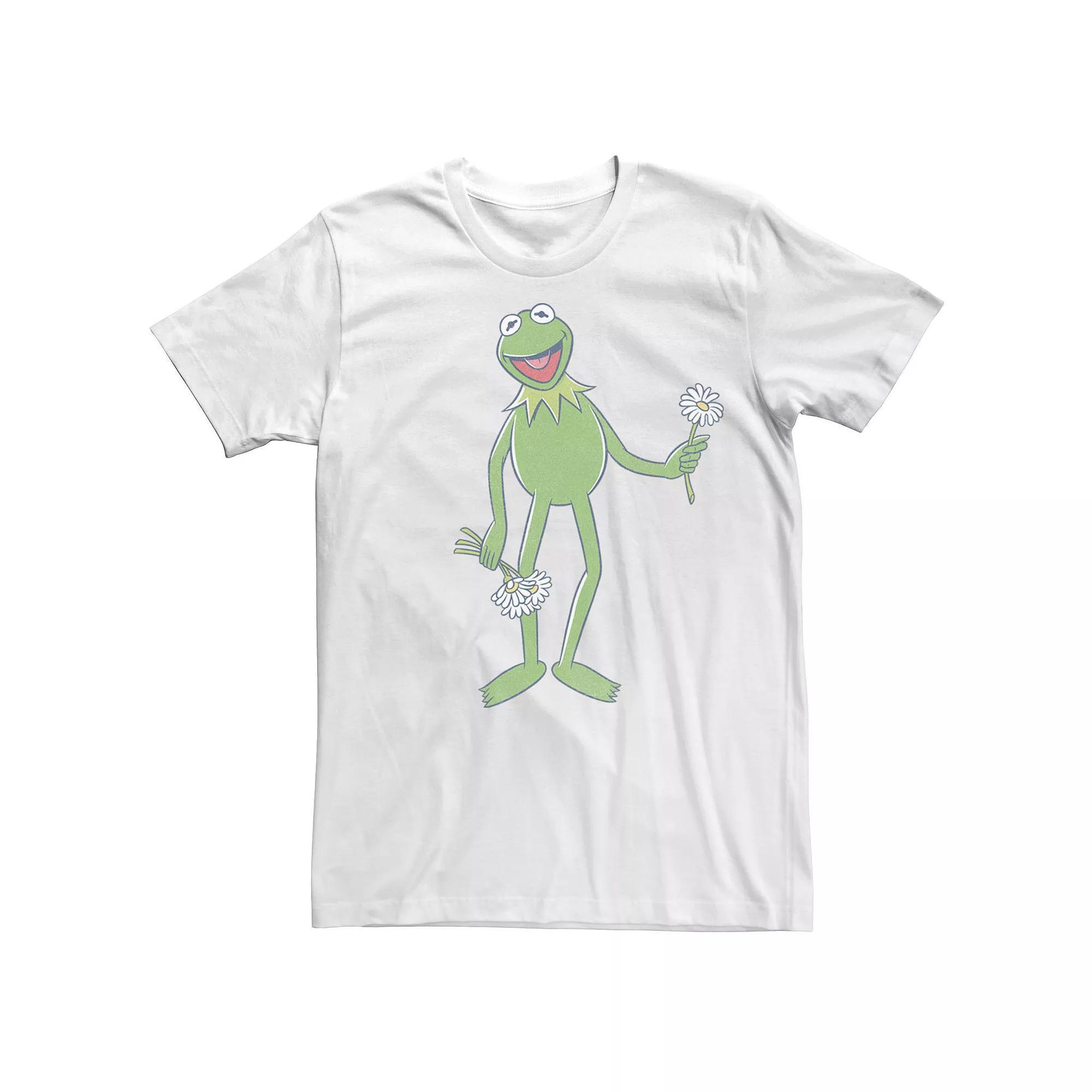 Disney's The Muppets Kermit The Frog Men's Portrait Tee, Size: Large, White Product Image
