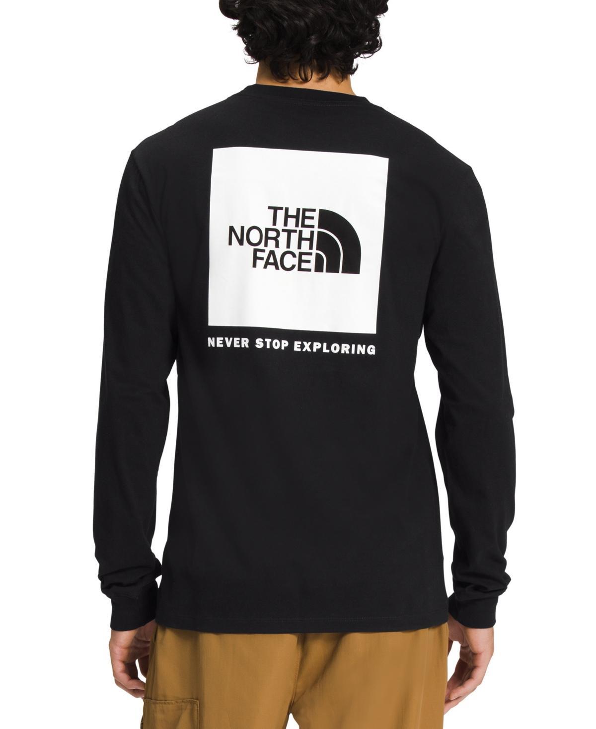 The North Face Men's L/S Box NSE Tee (Muted Pine) Men's T Shirt Product Image