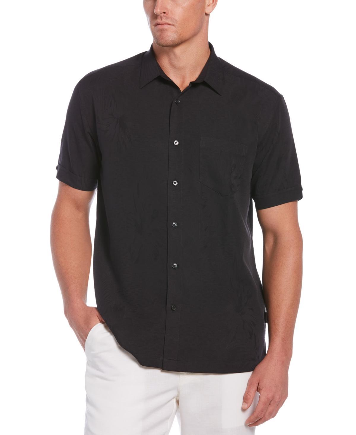 Men's Cubavera Short Sleeve Button-Down Shirt, Size: Small, Blue Blazer Product Image