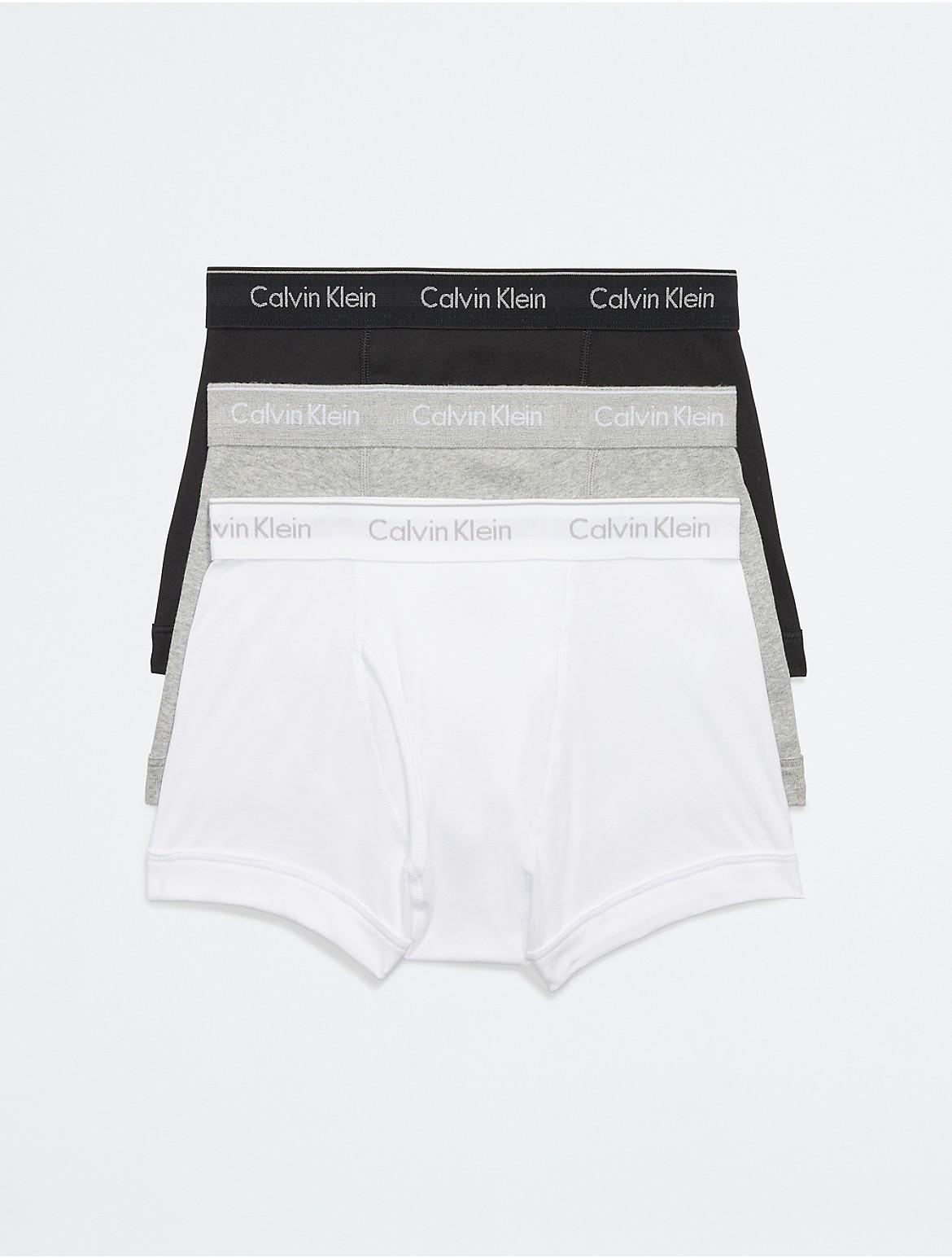 Calvin Klein Men's Cotton Classics 3-Pack Trunk - White - XL Product Image