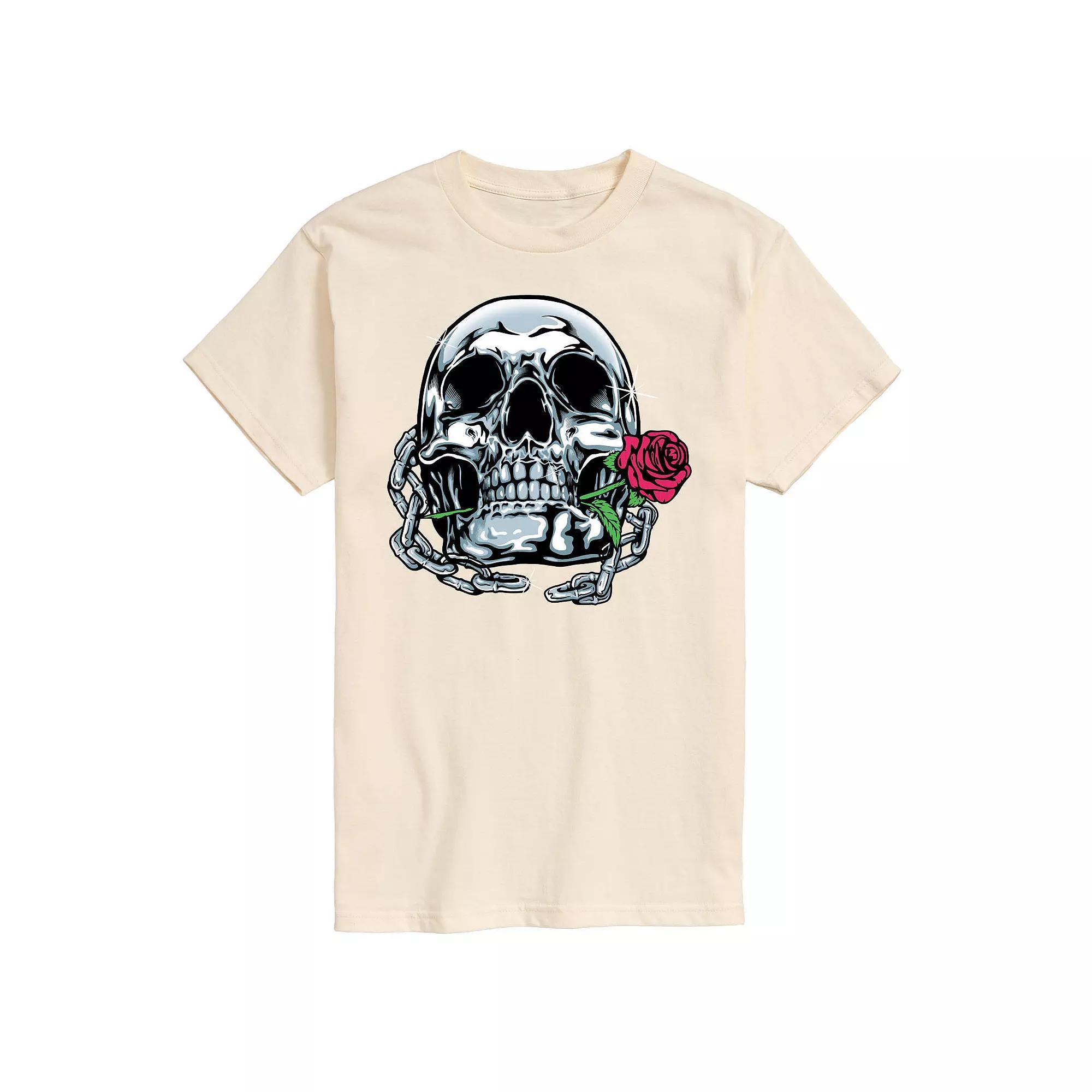 Mens Shiny Skull Art Tee Product Image